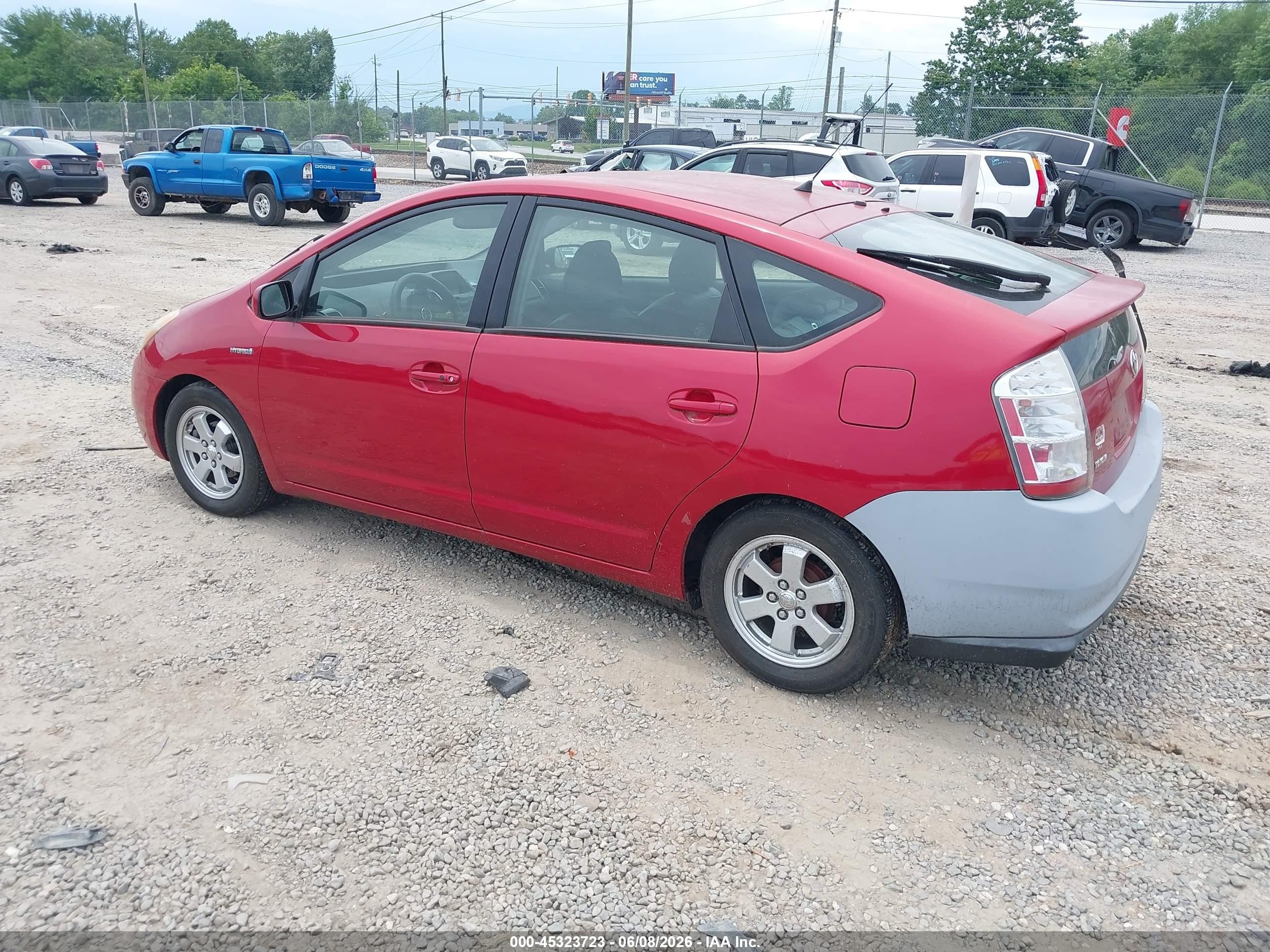 2007 Toyota Prius   Red vin: JTDKB20U873263136