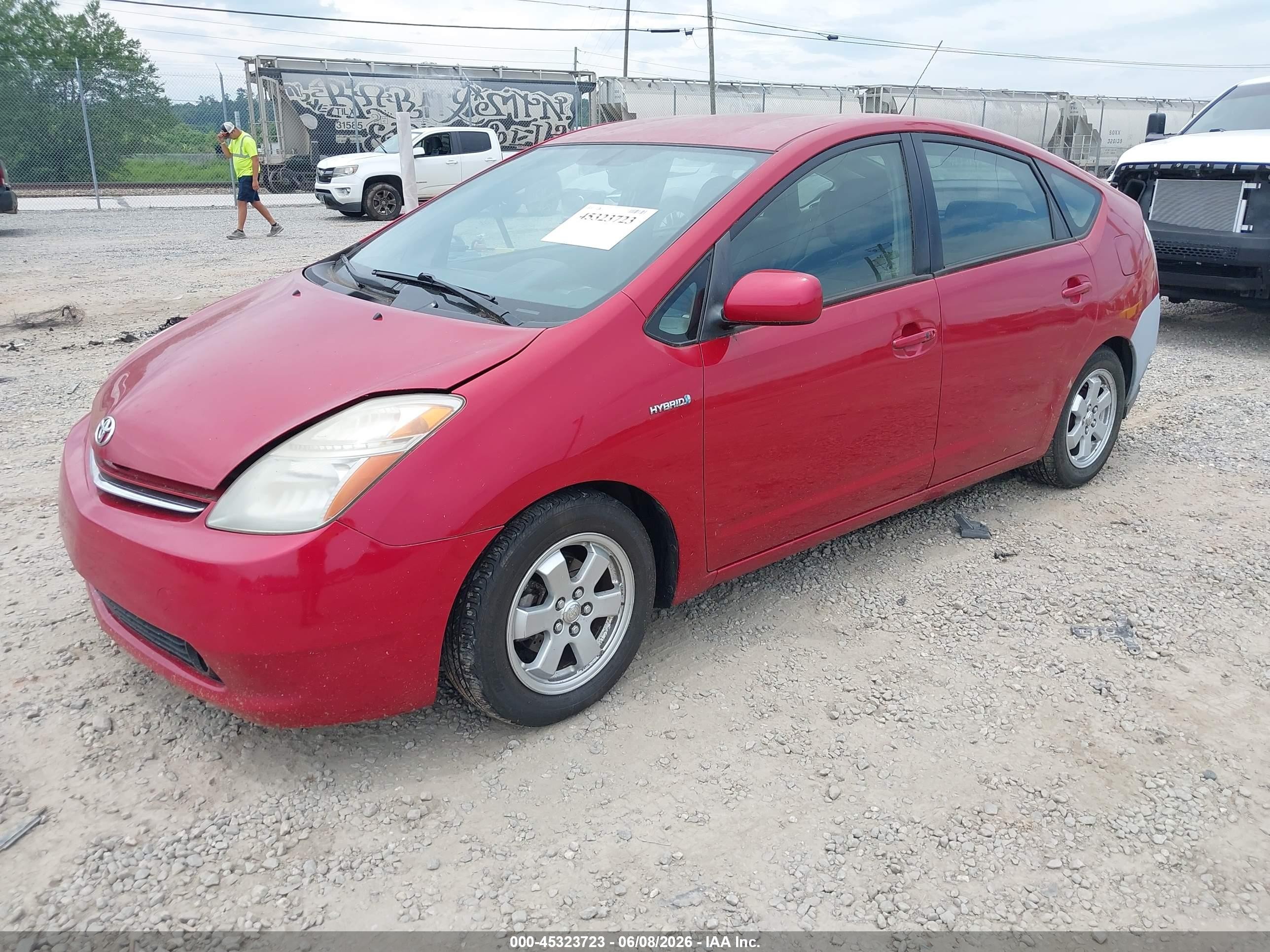 2007 Toyota Prius   Red vin: JTDKB20U873263136