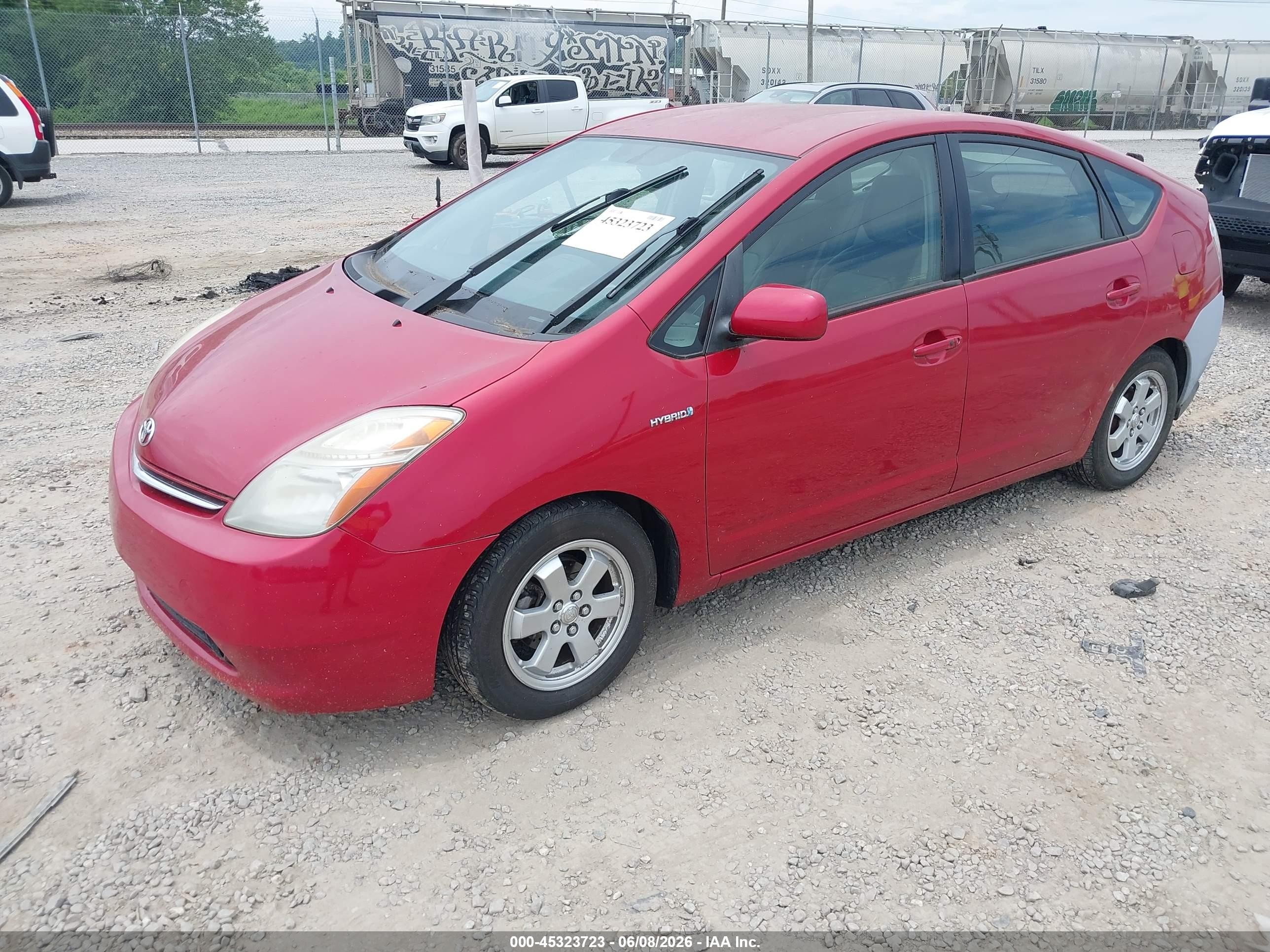 2007 Toyota Prius   Red vin: JTDKB20U873263136