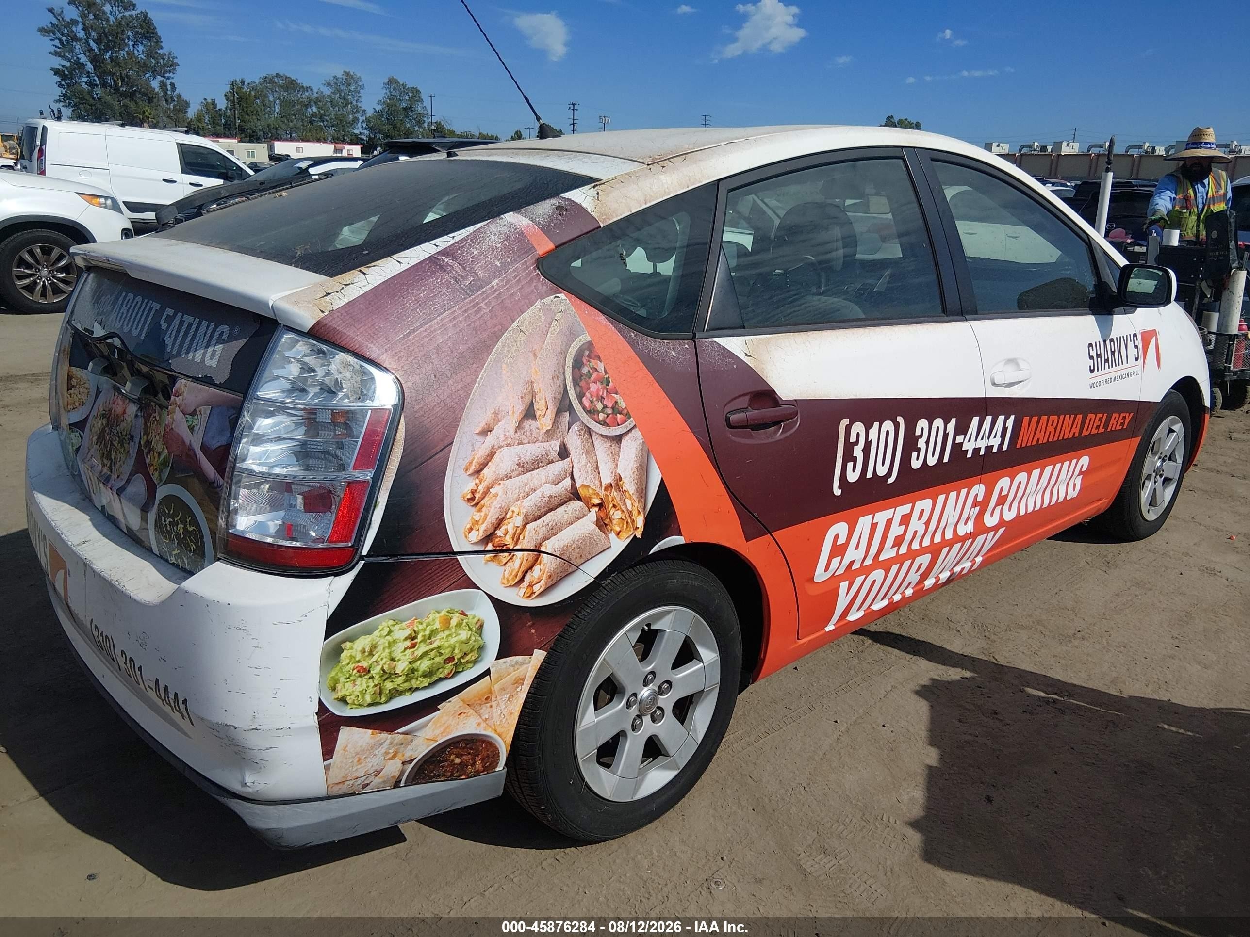 2007 Toyota Prius   Белый vin: JTDKB20U873270474