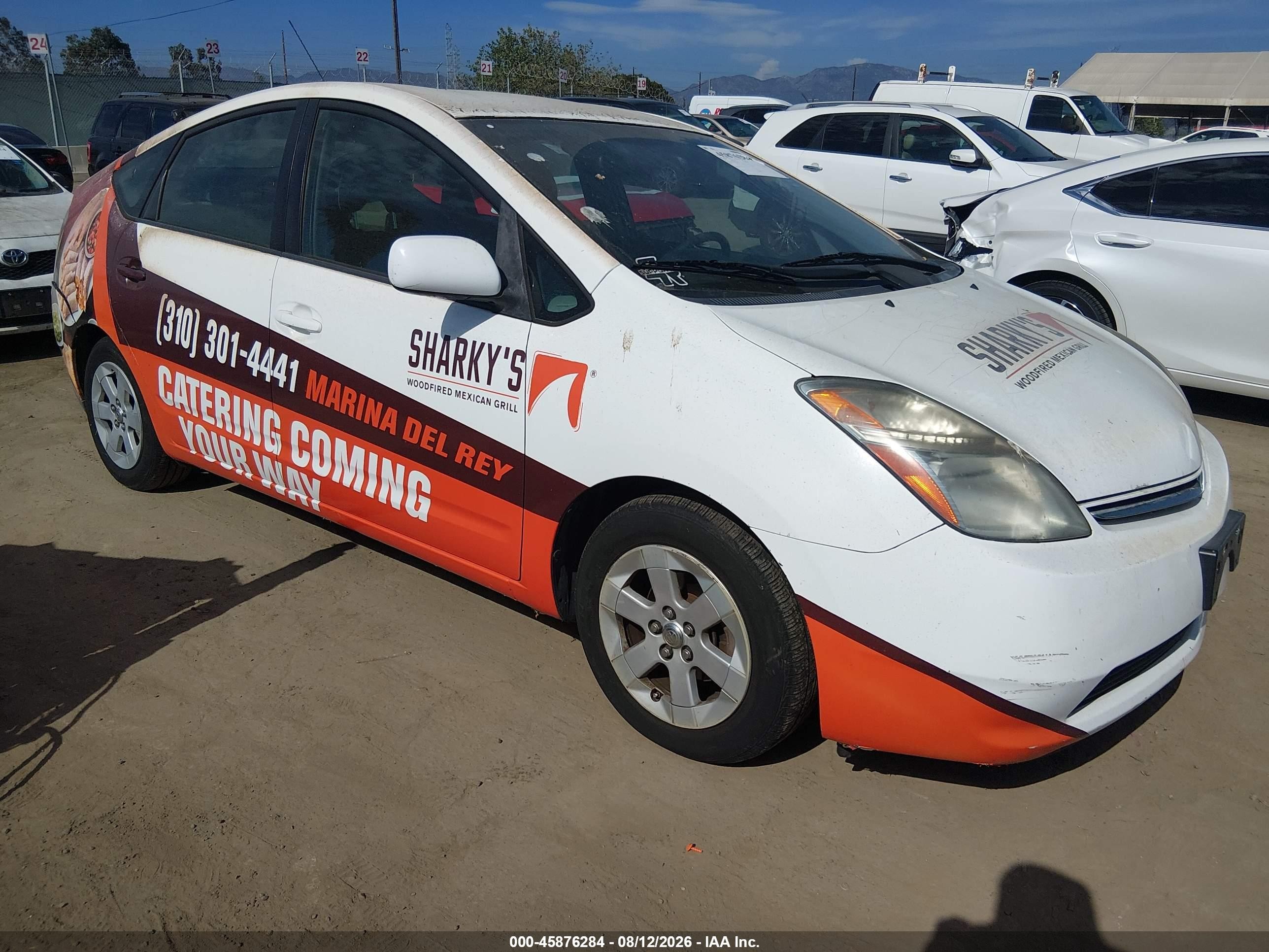 2007 Toyota Prius   White vin: JTDKB20U873270474