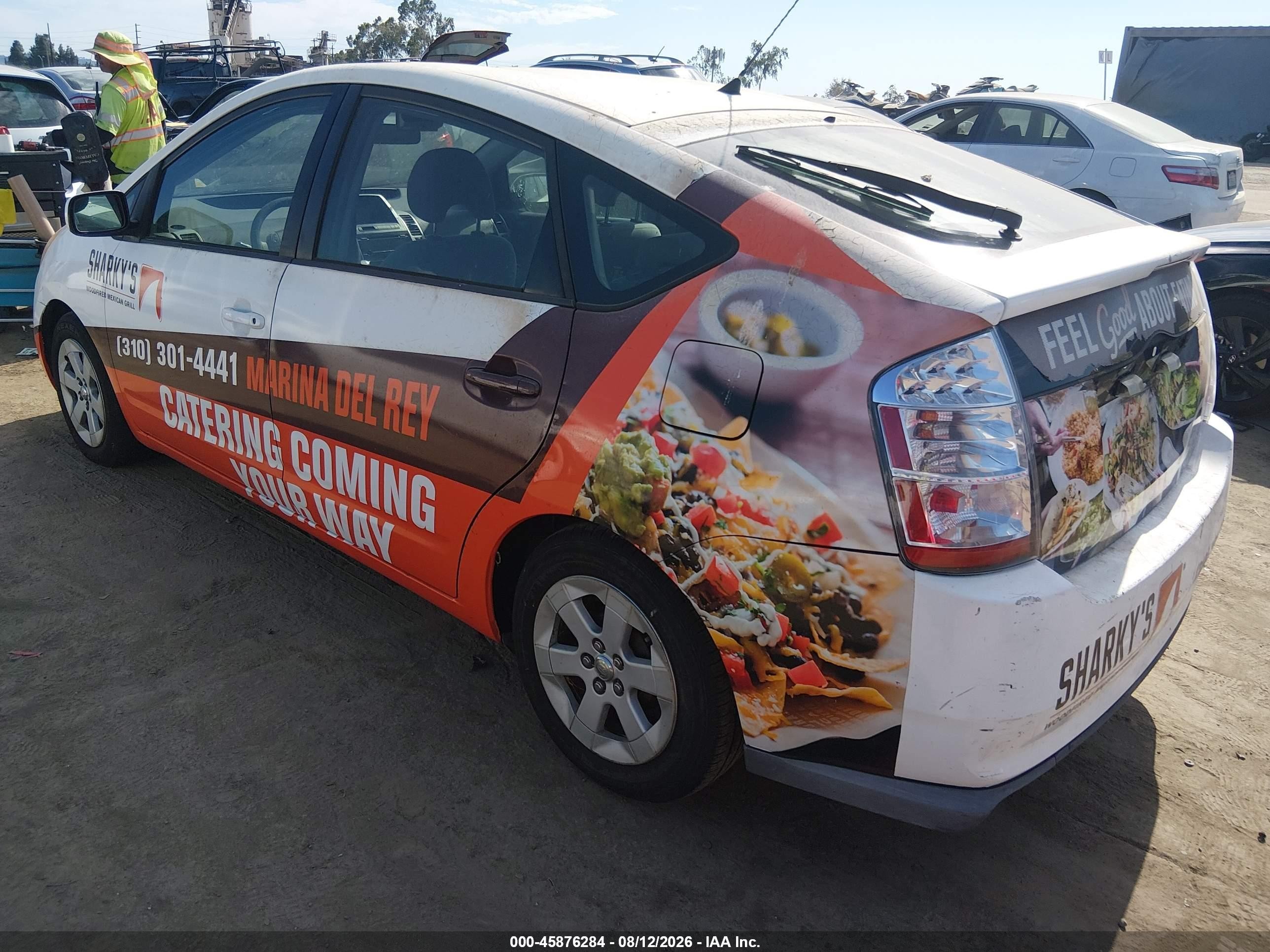 2007 Toyota Prius   Белый vin: JTDKB20U873270474