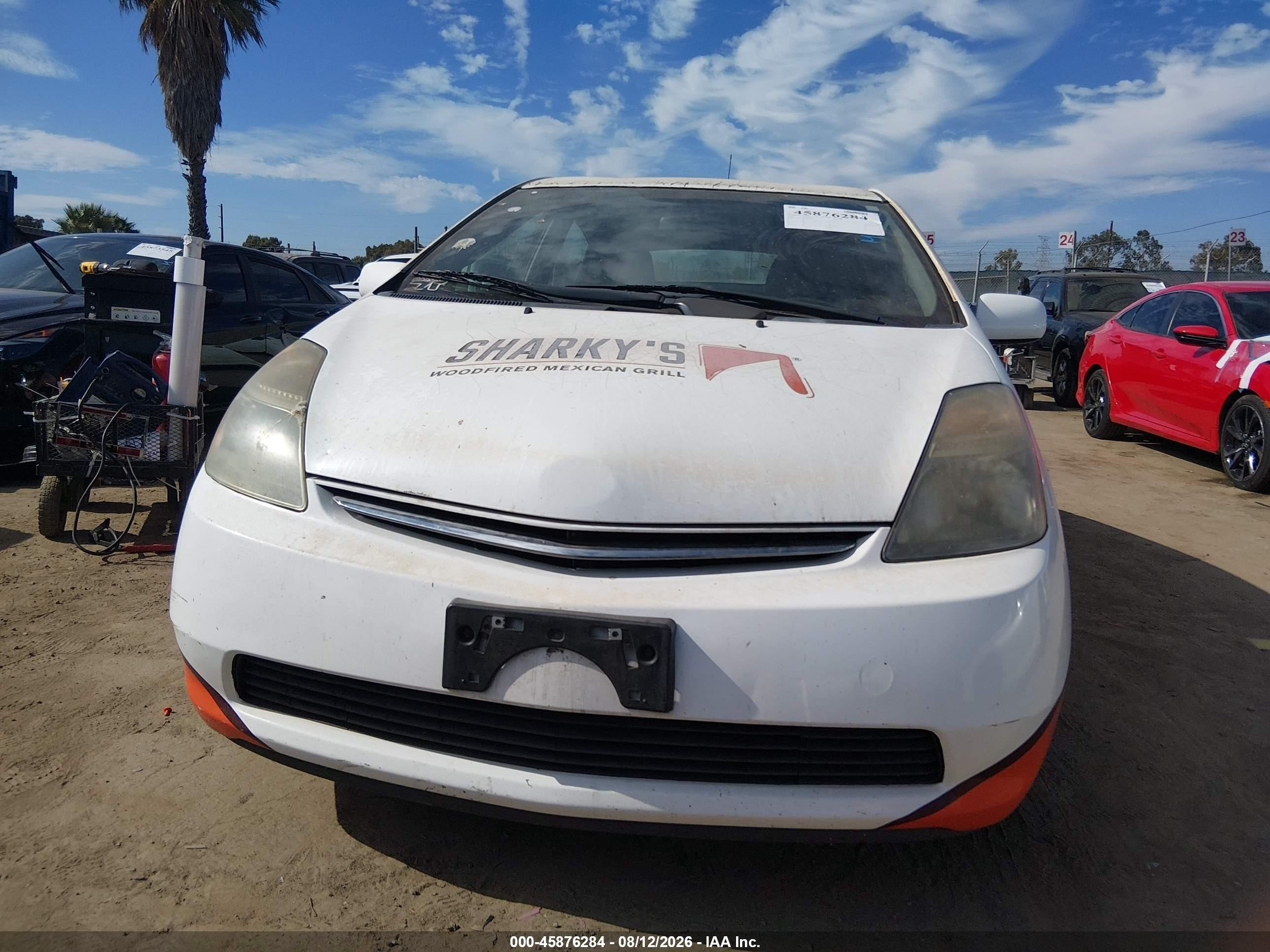 2007 Toyota Prius   Белый vin: JTDKB20U873270474