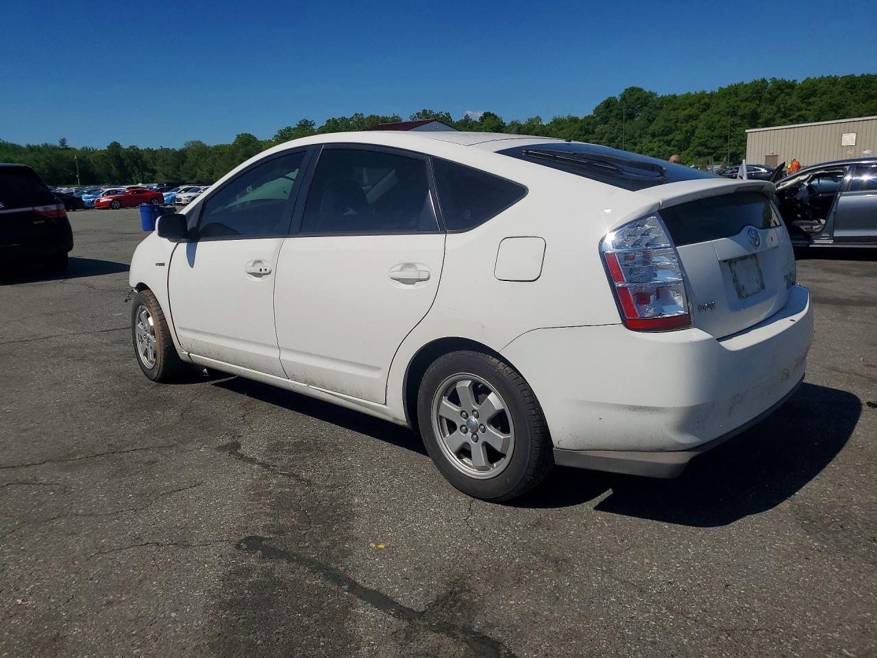 2007 Toyota Prius Base White vin: JTDKB20U873281393