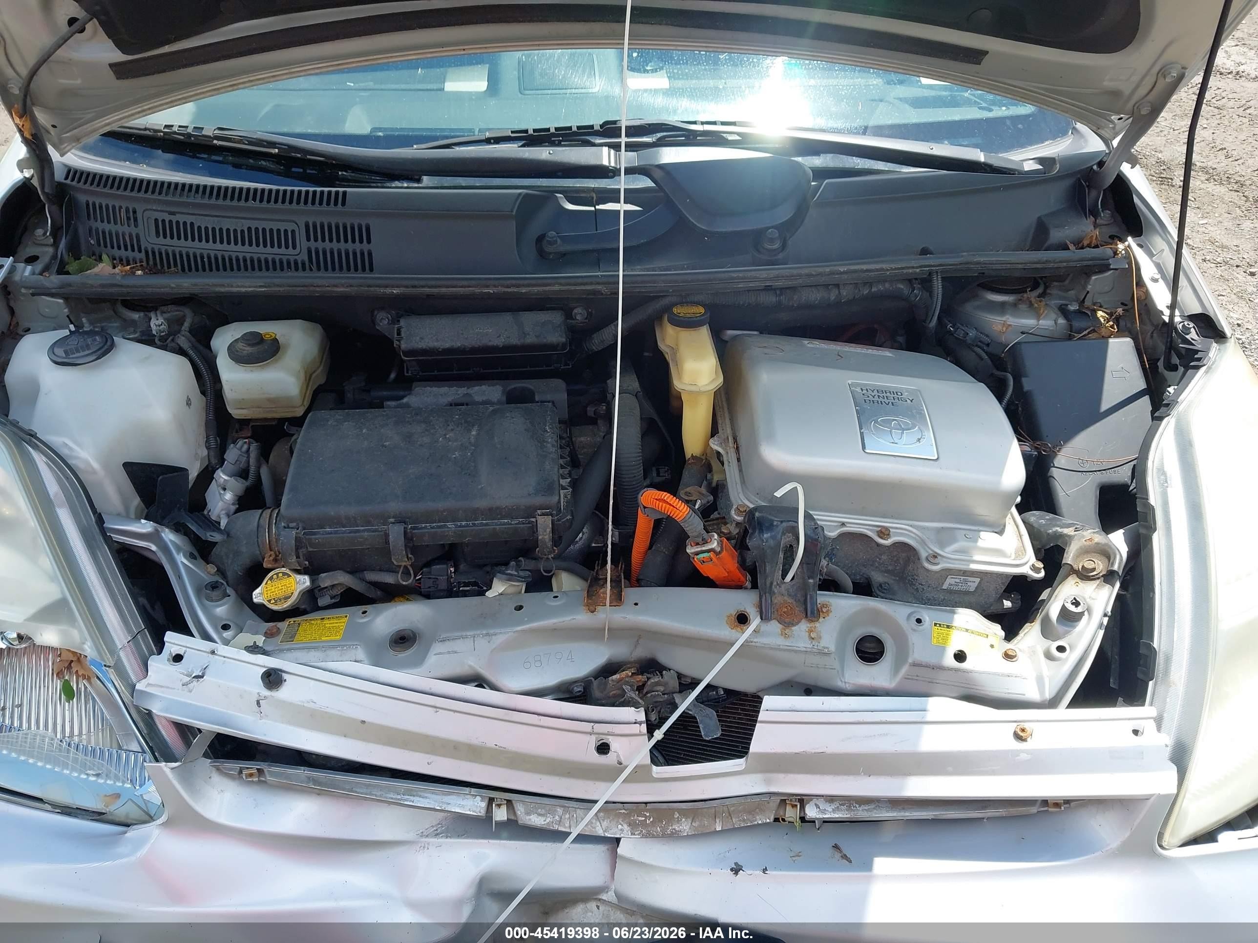 2007 Toyota Prius   Silver vin: JTDKB20U873294208