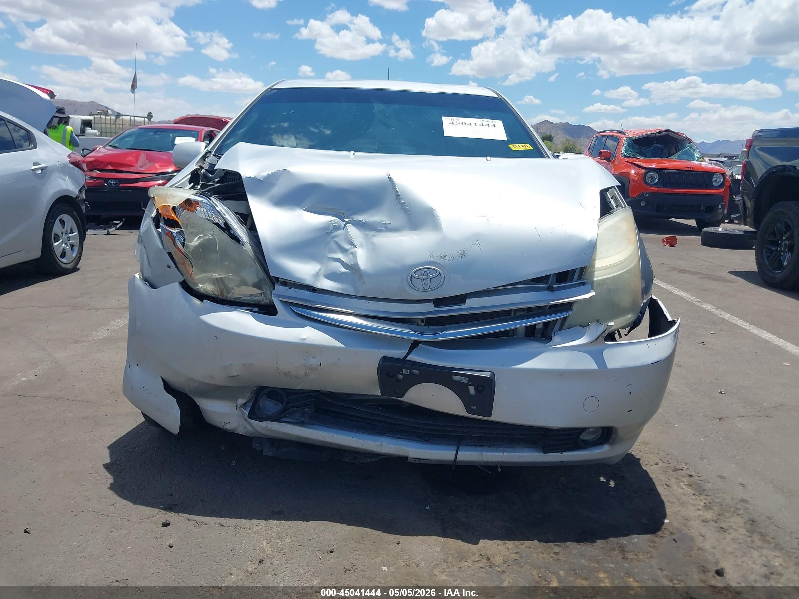 2007 Toyota Prius Touring Серебряный vin: JTDKB20U873294645