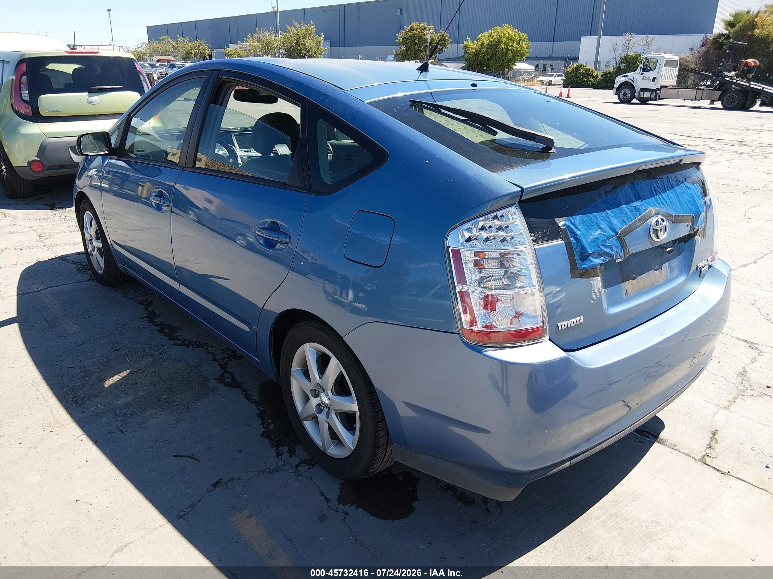 2007 Toyota Prius Touring Blue vin: JTDKB20U877572131