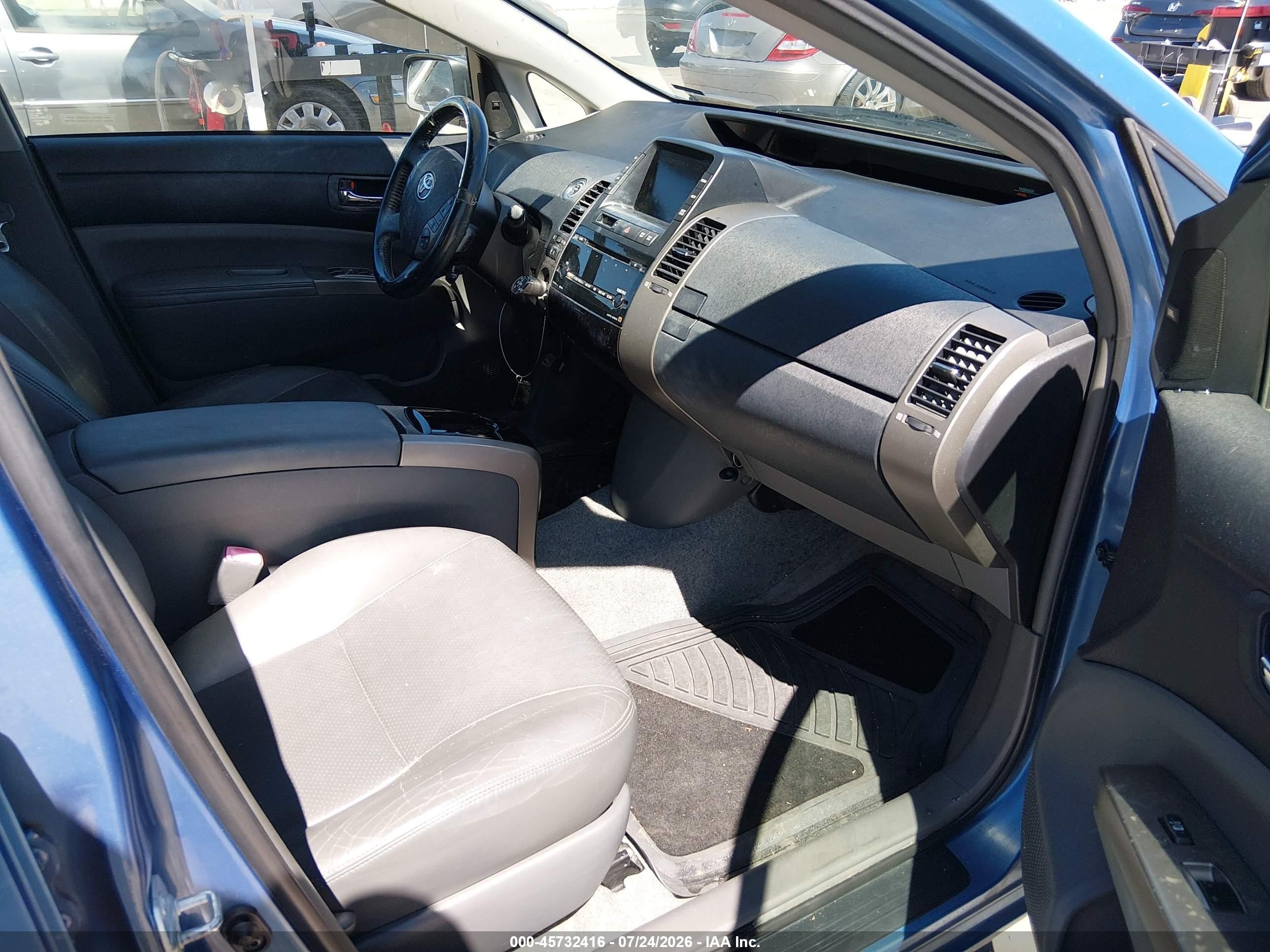 2007 Toyota Prius Touring Blue vin: JTDKB20U877572131