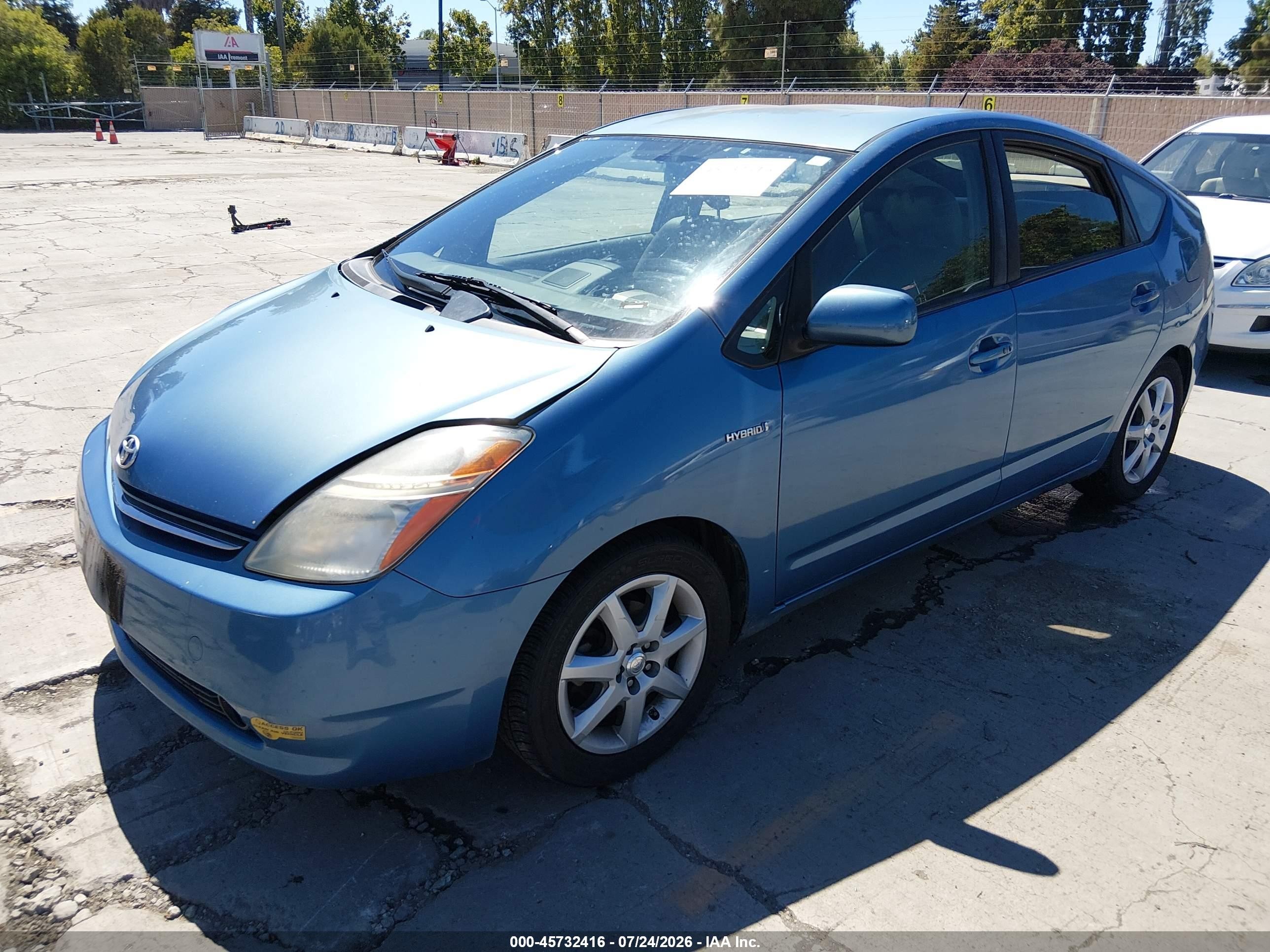 2007 Toyota Prius Touring Blue vin: JTDKB20U877572131