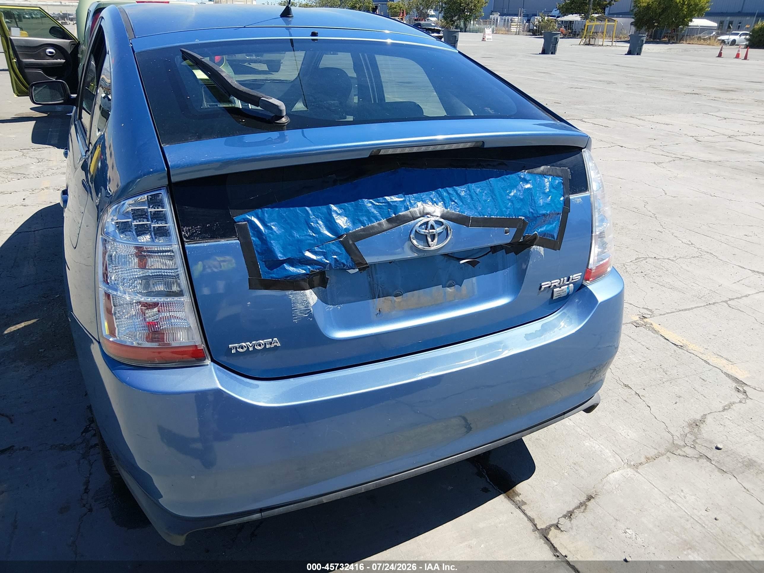 2007 Toyota Prius Touring Blue vin: JTDKB20U877572131