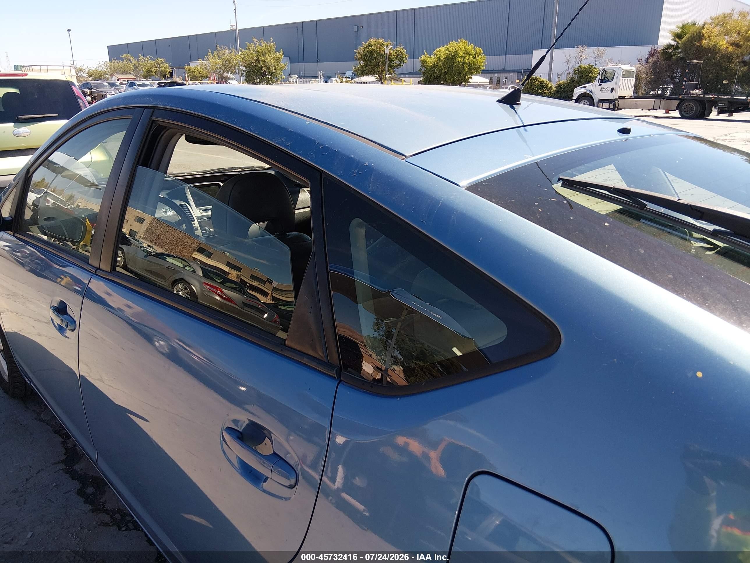 2007 Toyota Prius Touring Blue vin: JTDKB20U877572131