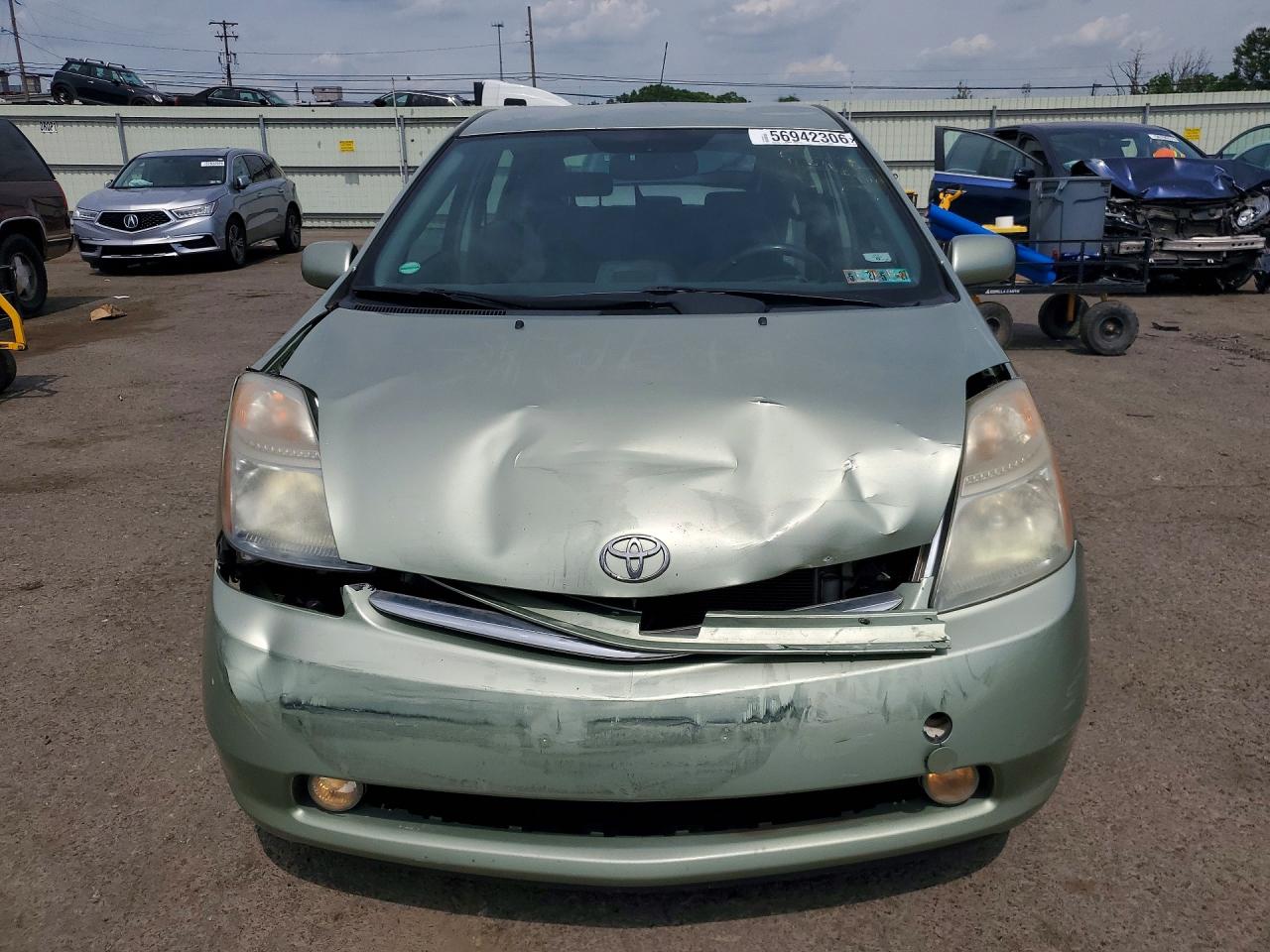 2007 Toyota Prius Base Green vin: JTDKB20U877580990