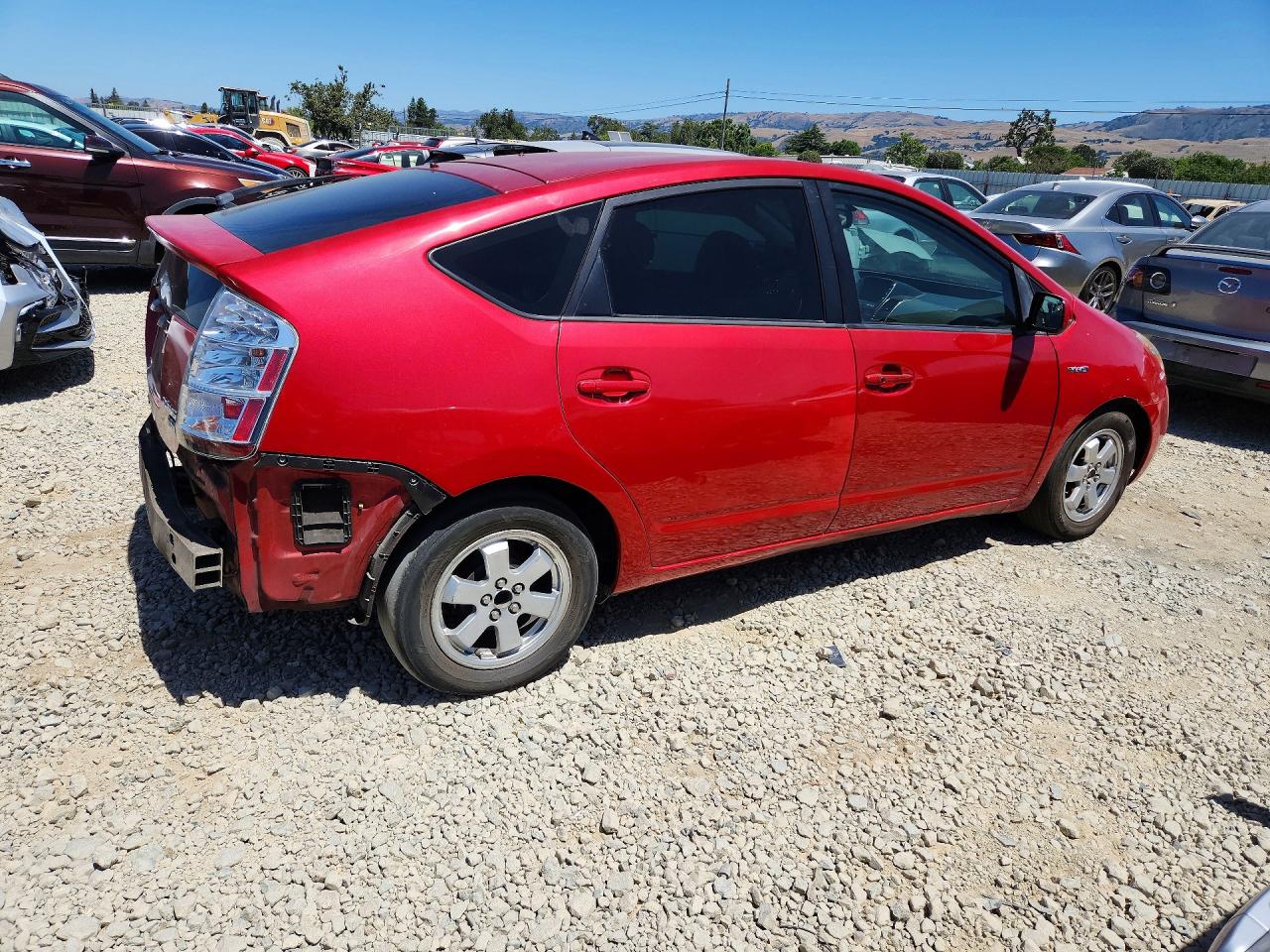 2007 Toyota Prius Base Red vin: JTDKB20U877600073