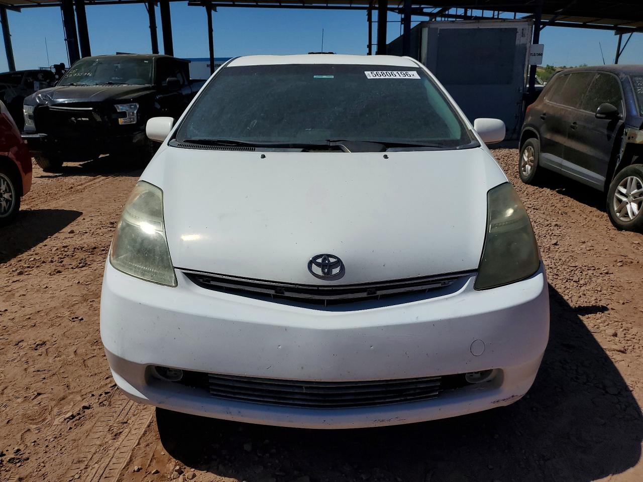 2007 Toyota Prius Base White vin: JTDKB20U877620758
