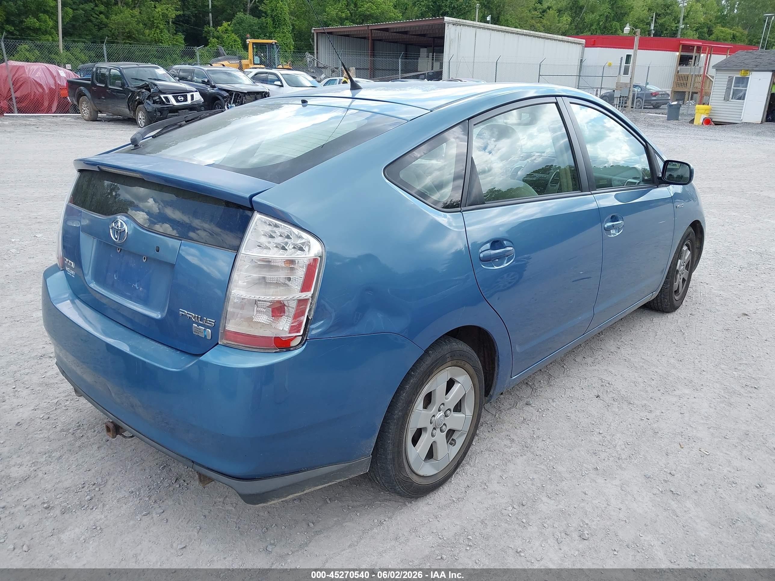 2007 Toyota Prius Light Blue vin: JTDKB20U877624583