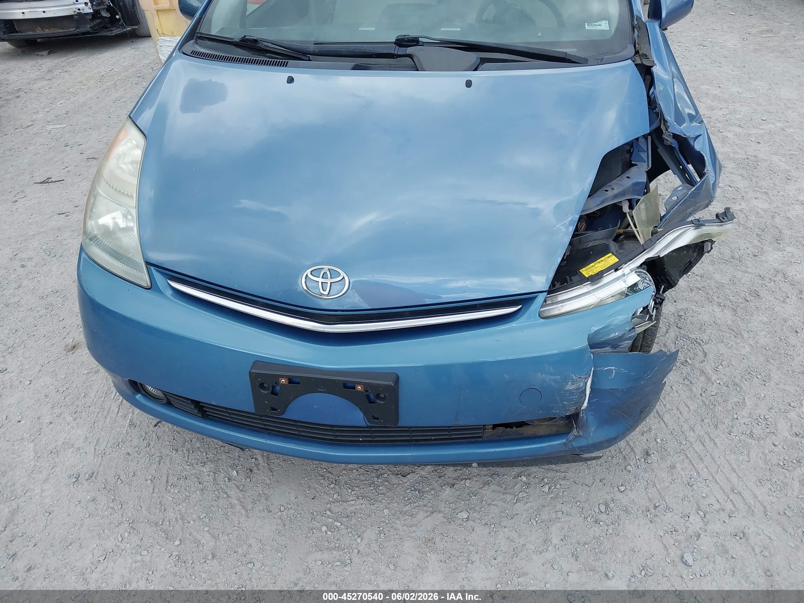 2007 Toyota Prius Light Blue vin: JTDKB20U877624583