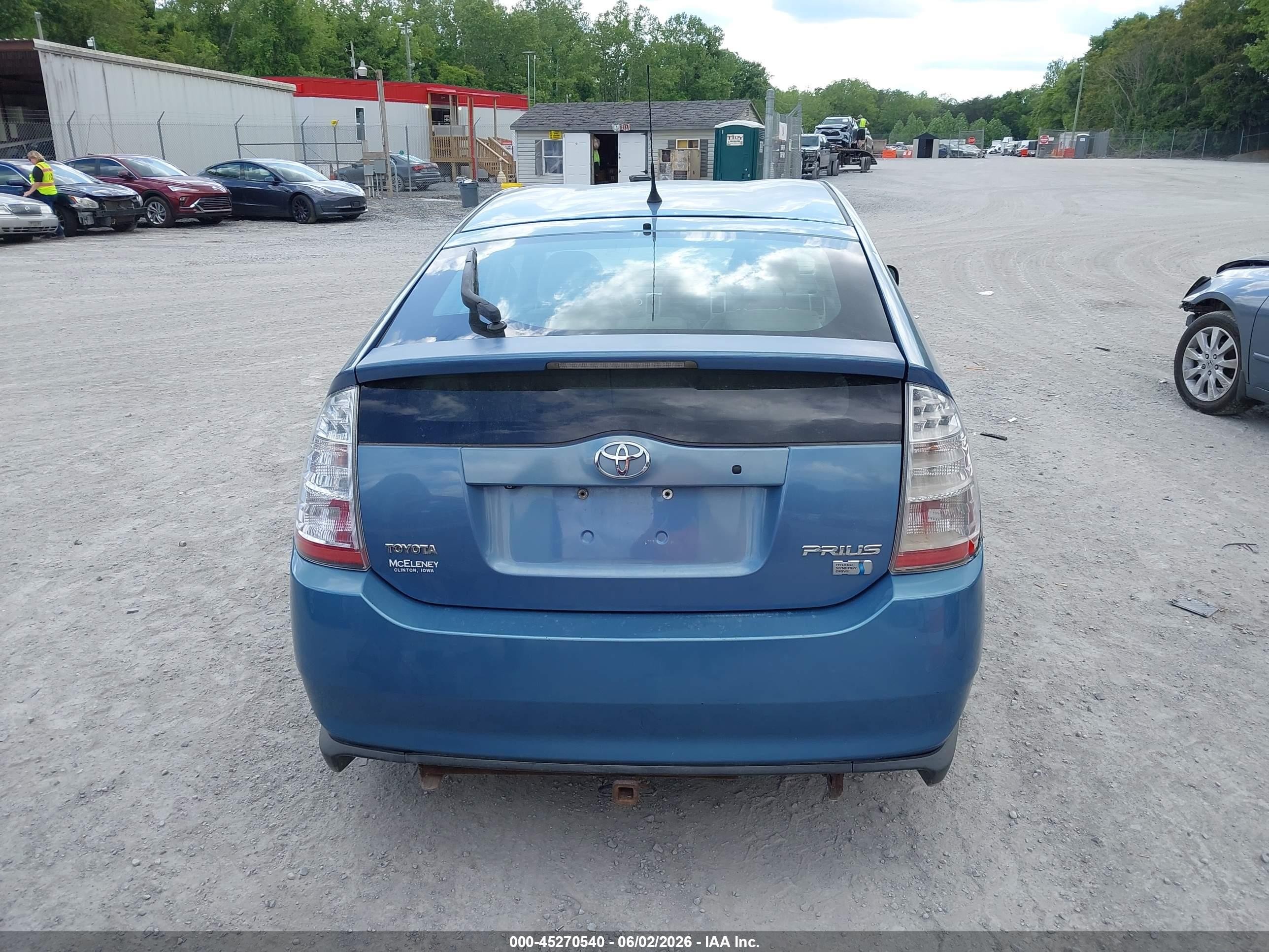 2007 Toyota Prius Light Blue vin: JTDKB20U877624583