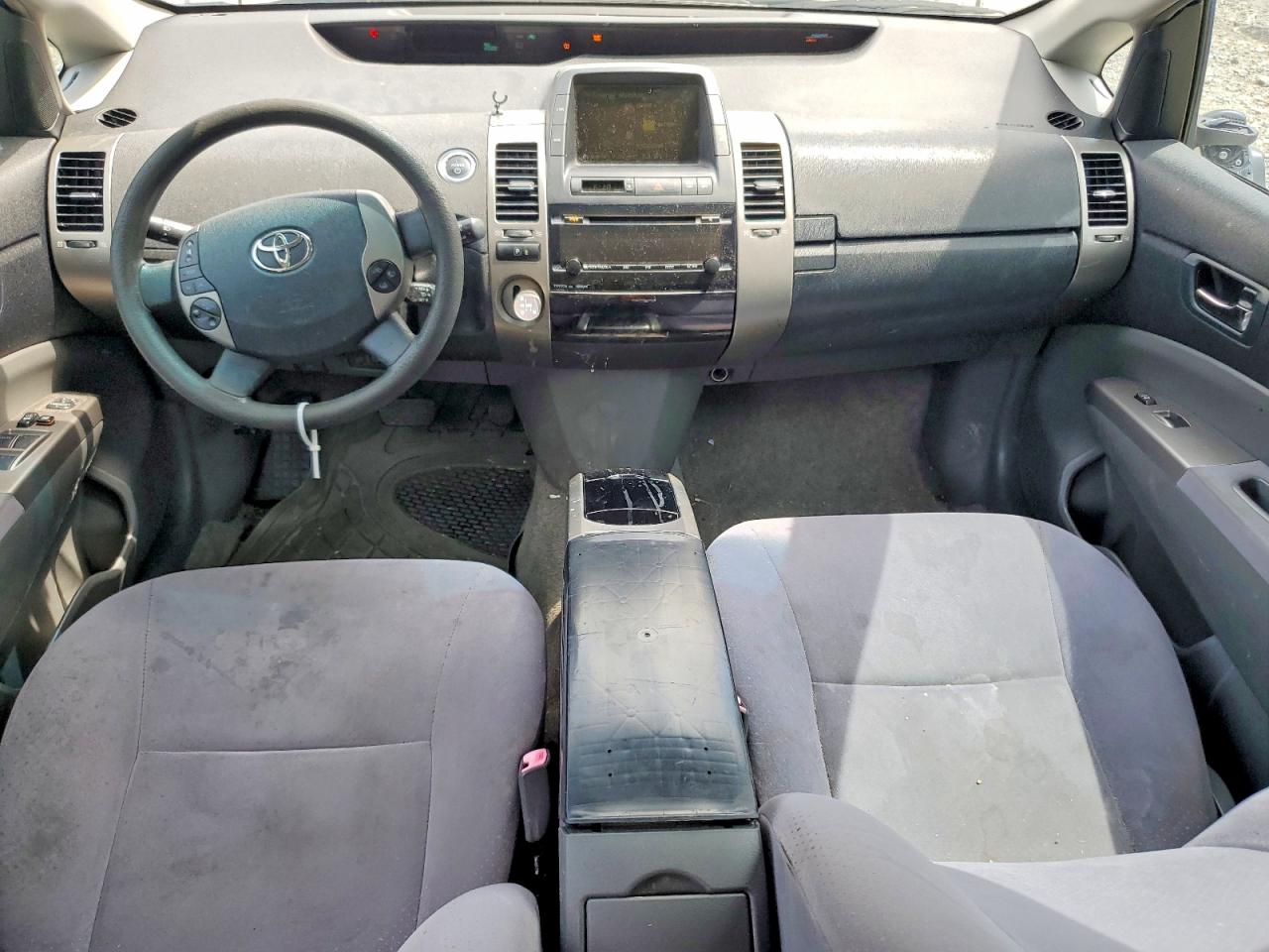 2007 Toyota Prius Base White vin: JTDKB20U877624633