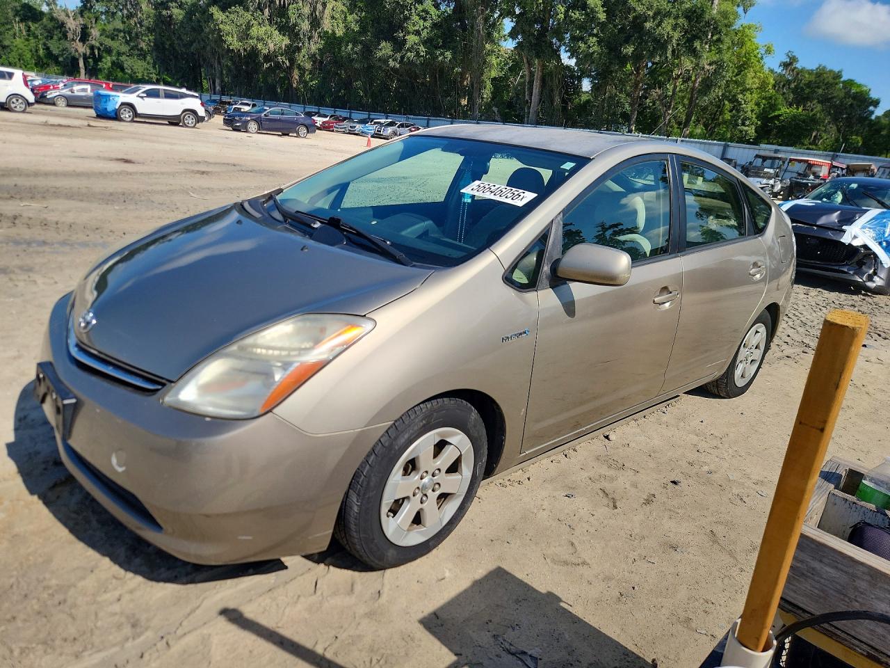 2007 Toyota Prius Base Gold vin: JTDKB20U877660306