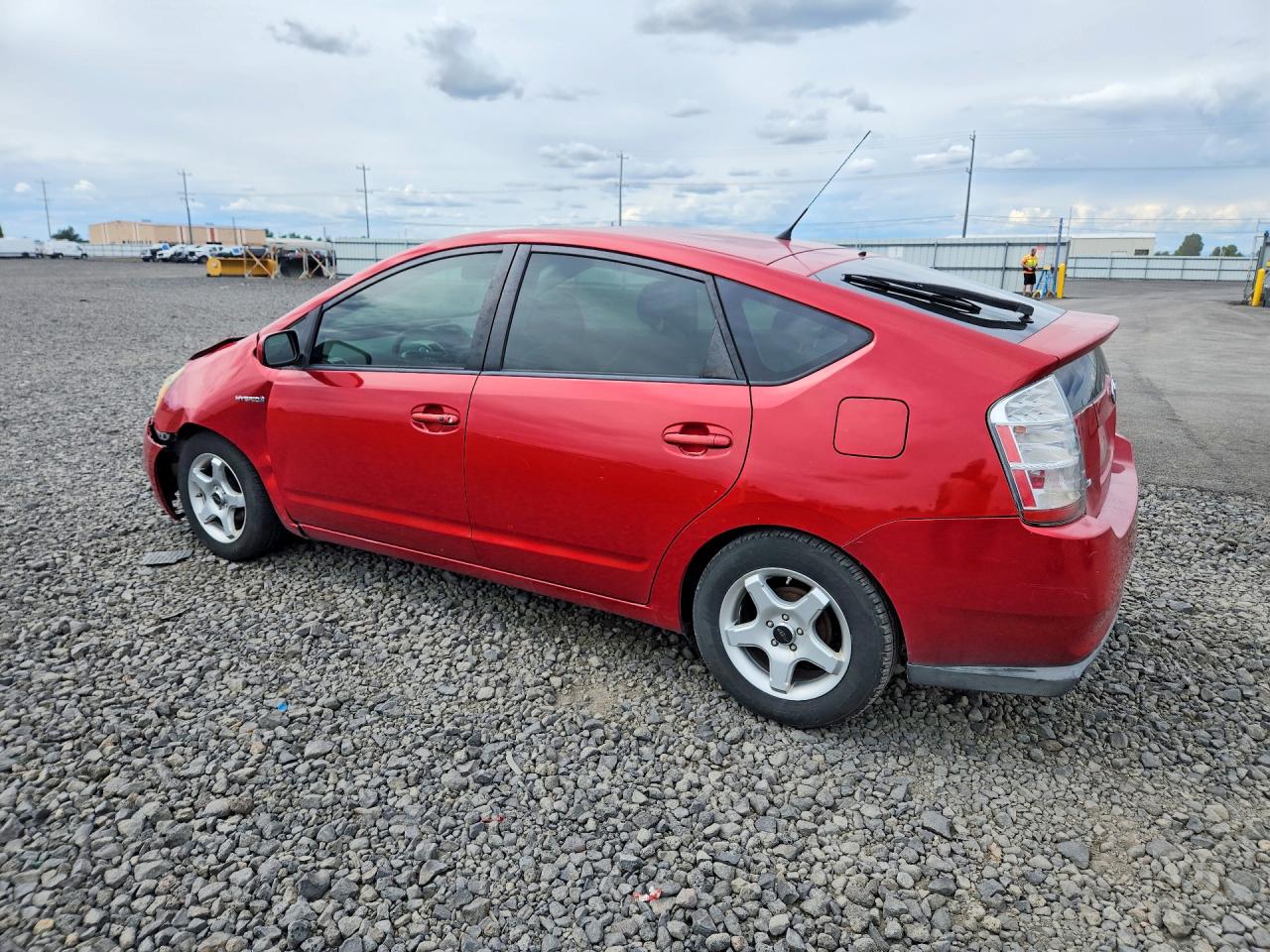 2007 Toyota Prius Base Red vin: JTDKB20U877663674