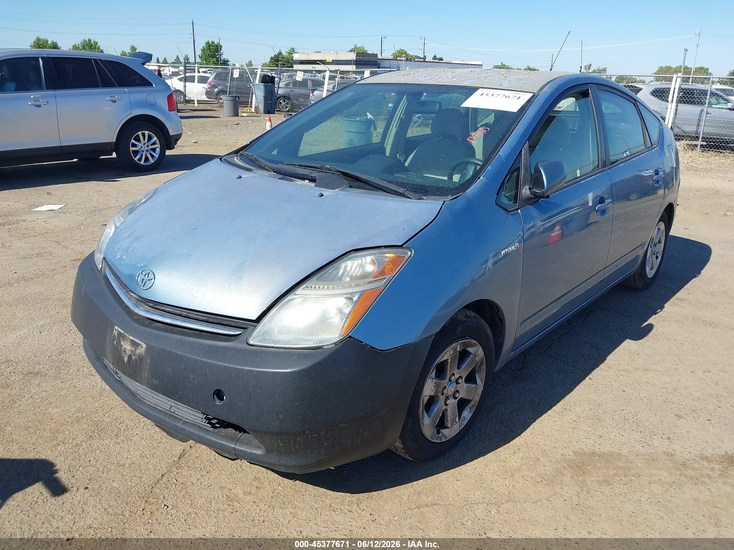2007 Toyota Prius   Blue vin: JTDKB20U877667403