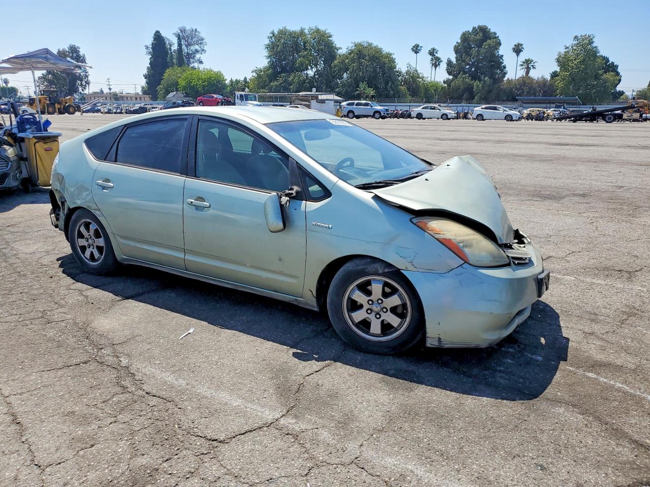 2007 Toyota Prius Base Green vin: JTDKB20U877670124