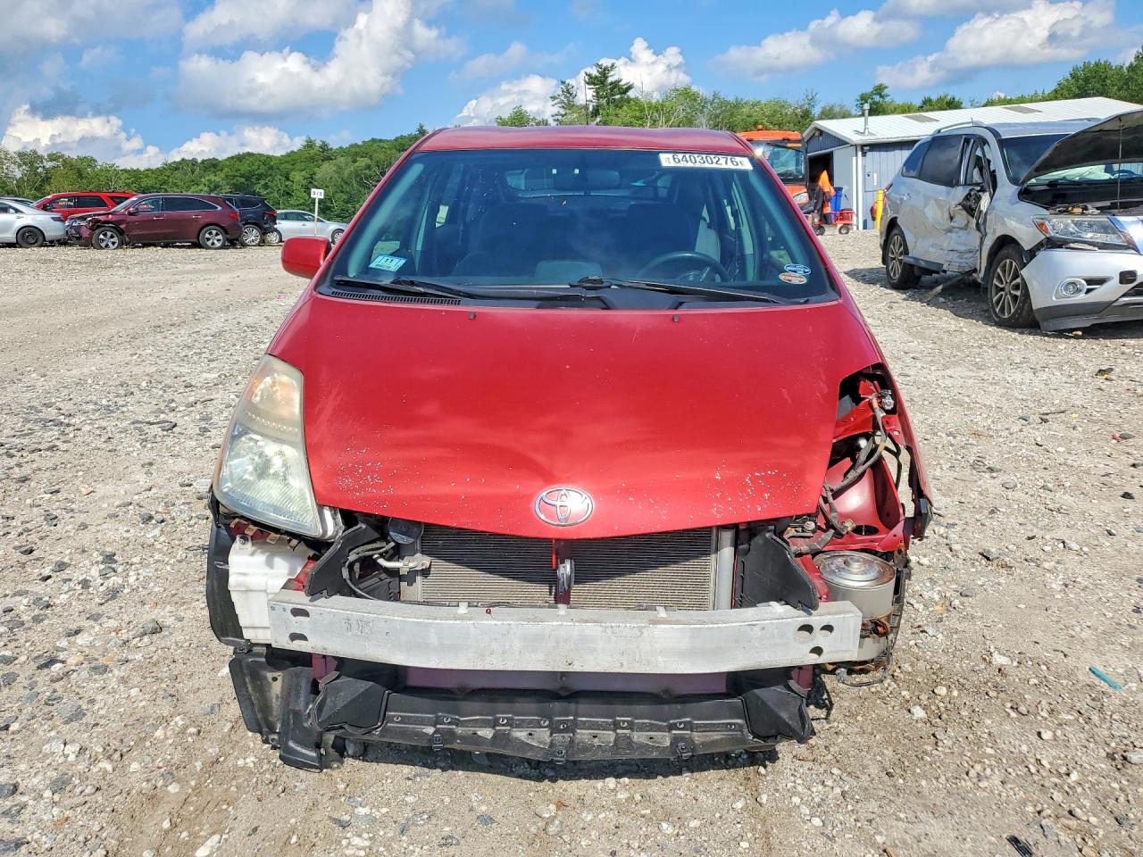 2008 Toyota Prius Base Red vin: JTDKB20U883320324