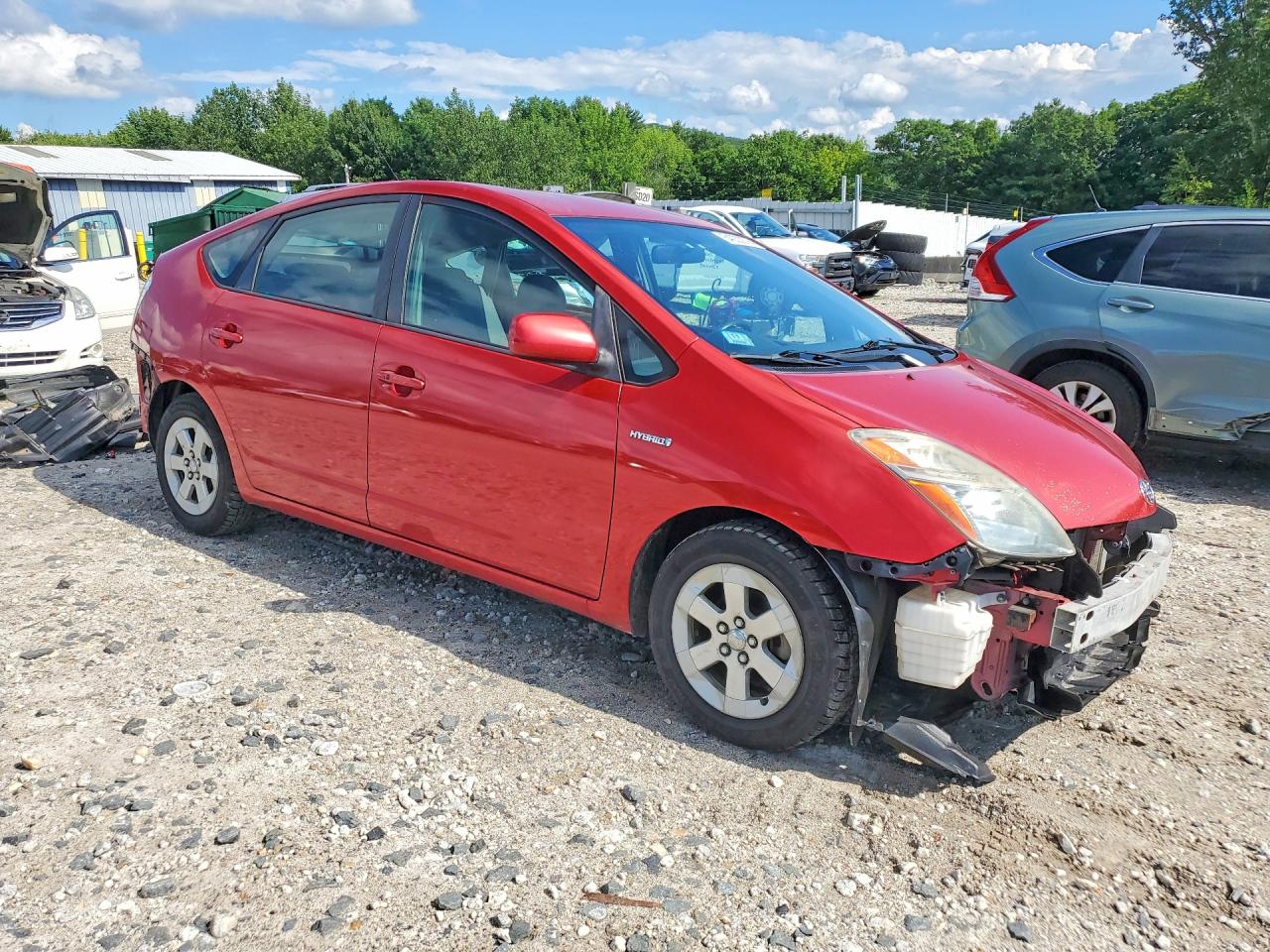 2008 Toyota Prius Base Red vin: JTDKB20U883320324