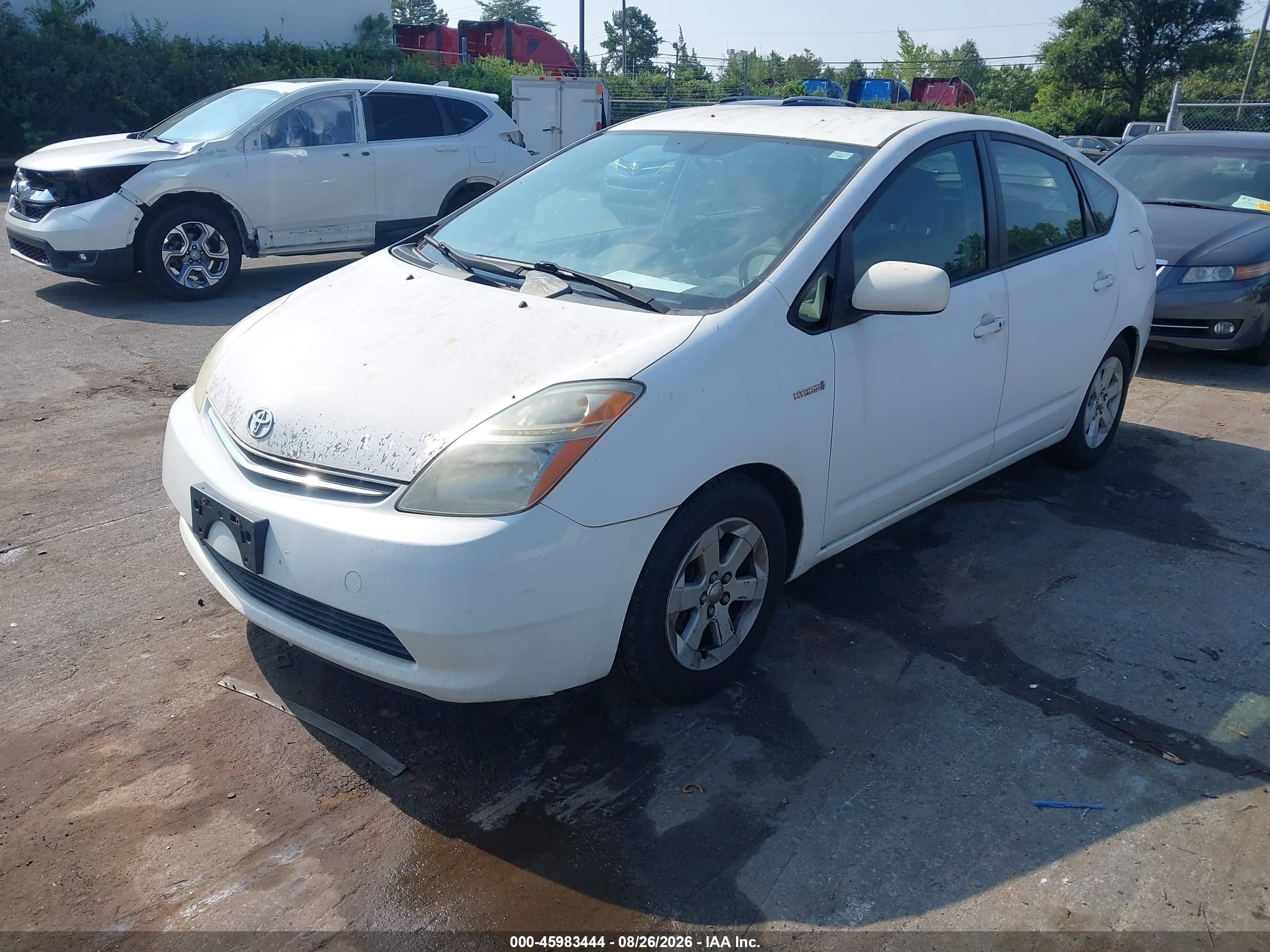 2008 Toyota Prius   Белый vin: JTDKB20U883352769