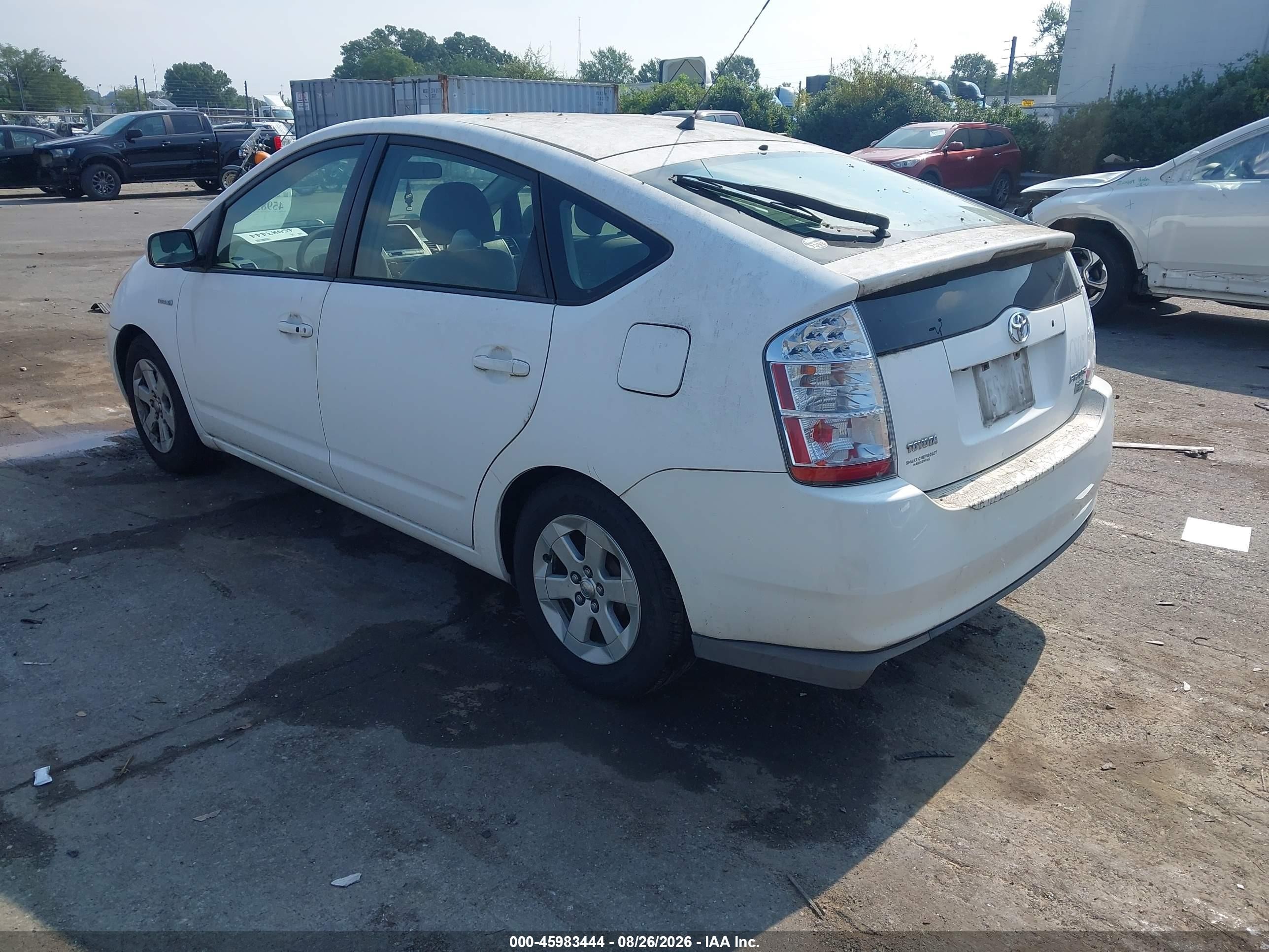 2008 Toyota Prius   Белый vin: JTDKB20U883352769