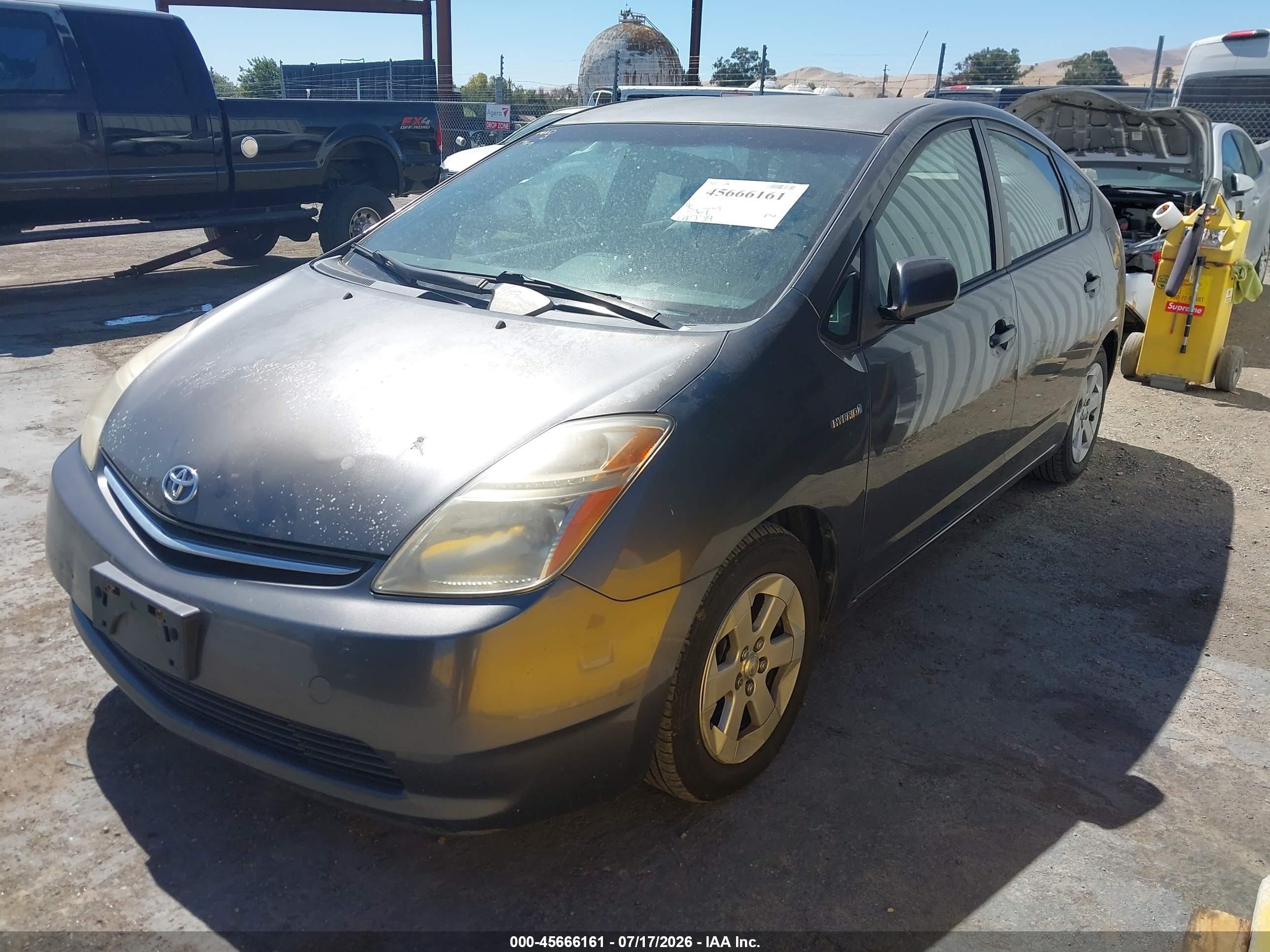 2008 Toyota Prius Gray vin: JTDKB20U883372116