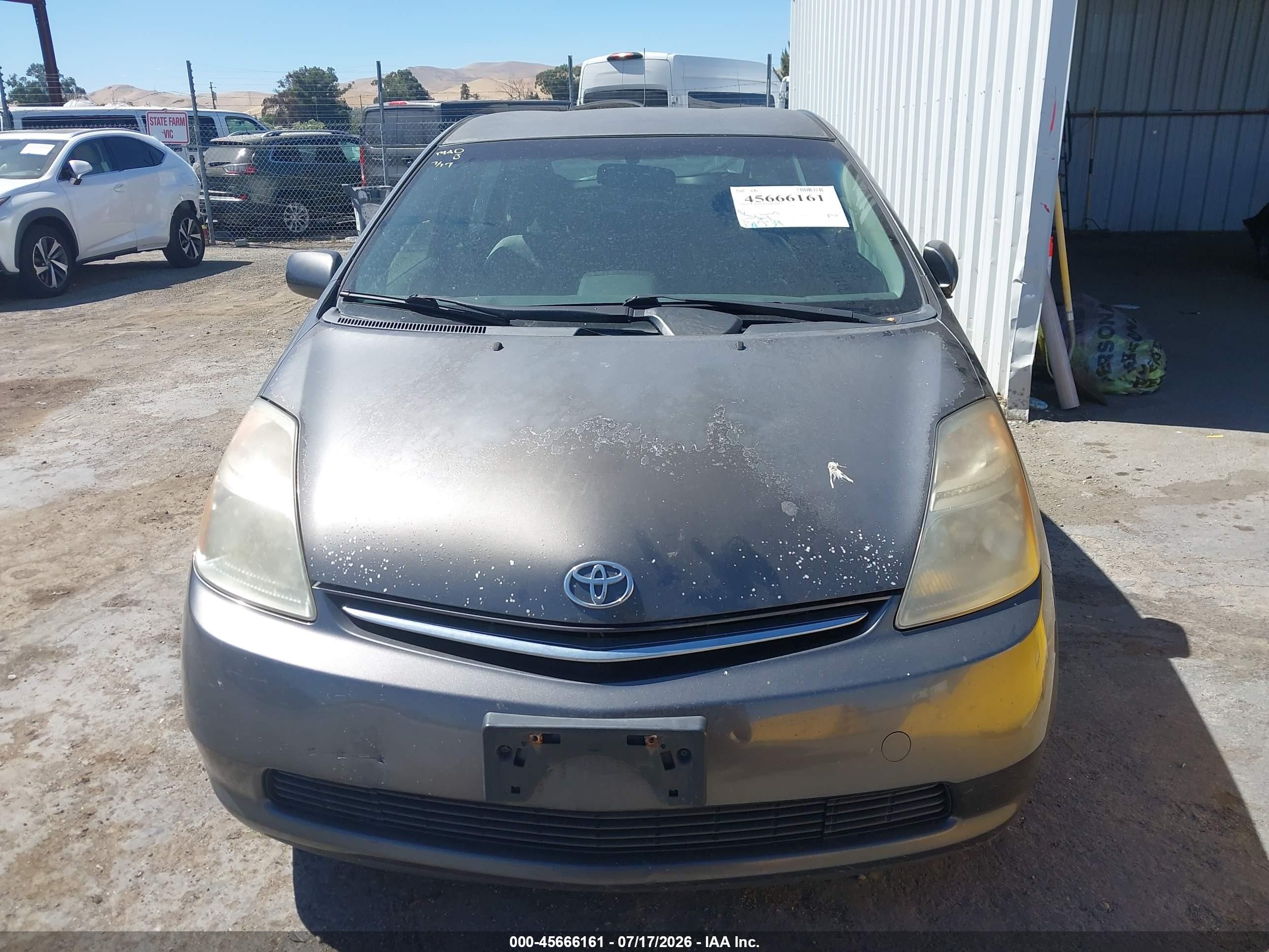 2008 Toyota Prius Gray vin: JTDKB20U883372116