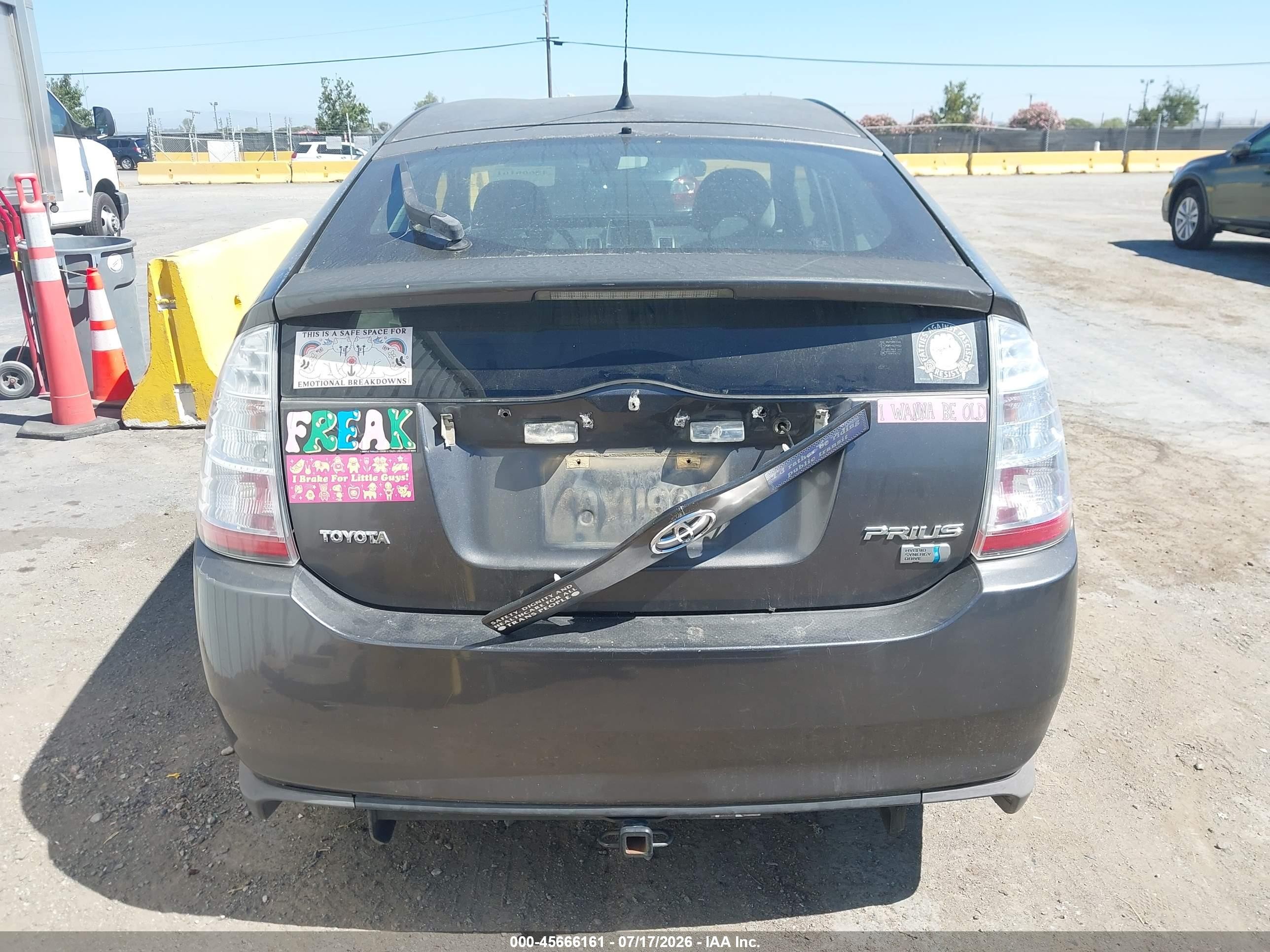 2008 Toyota Prius Gray vin: JTDKB20U883372116