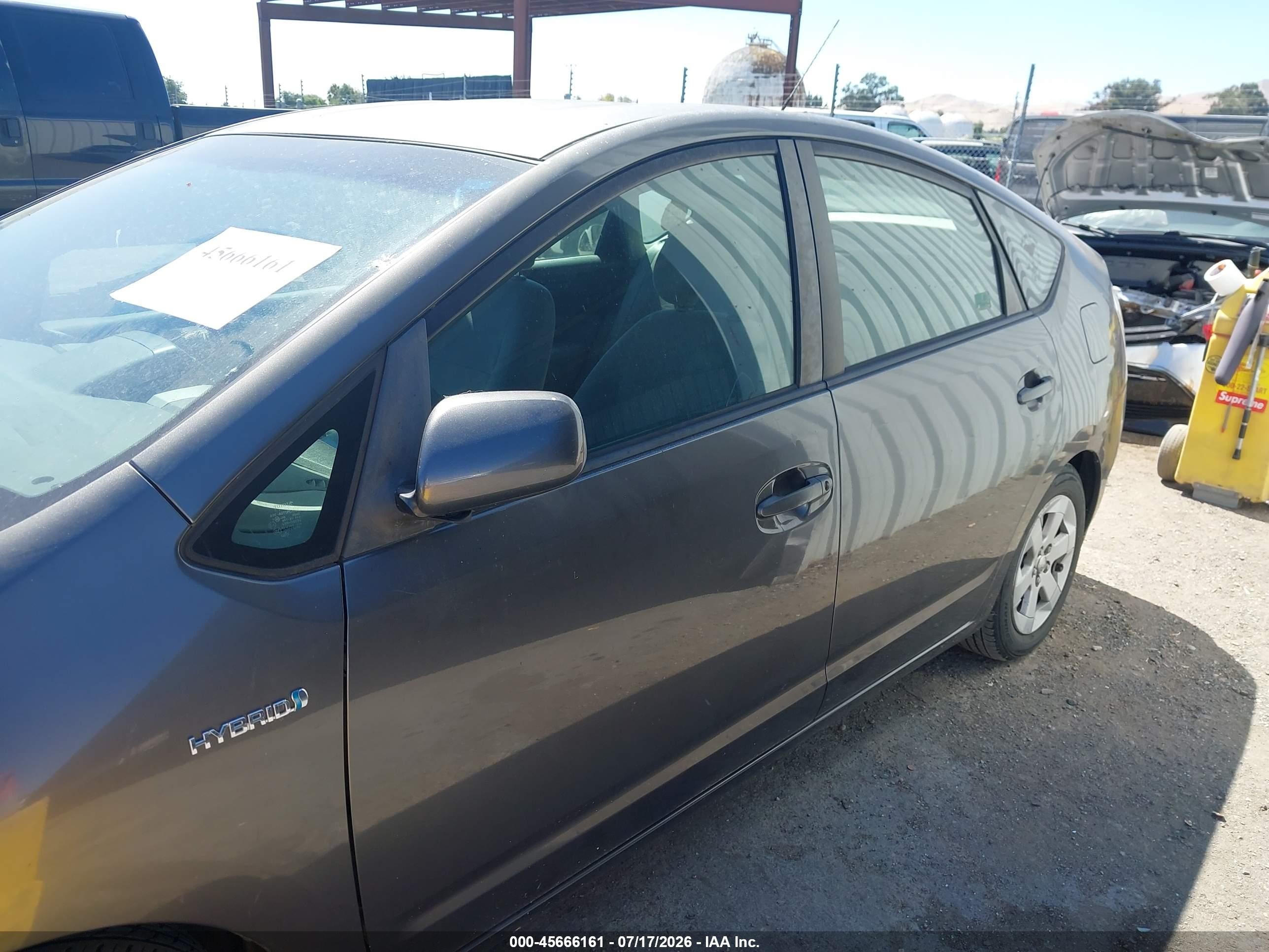 2008 Toyota Prius Gray vin: JTDKB20U883372116