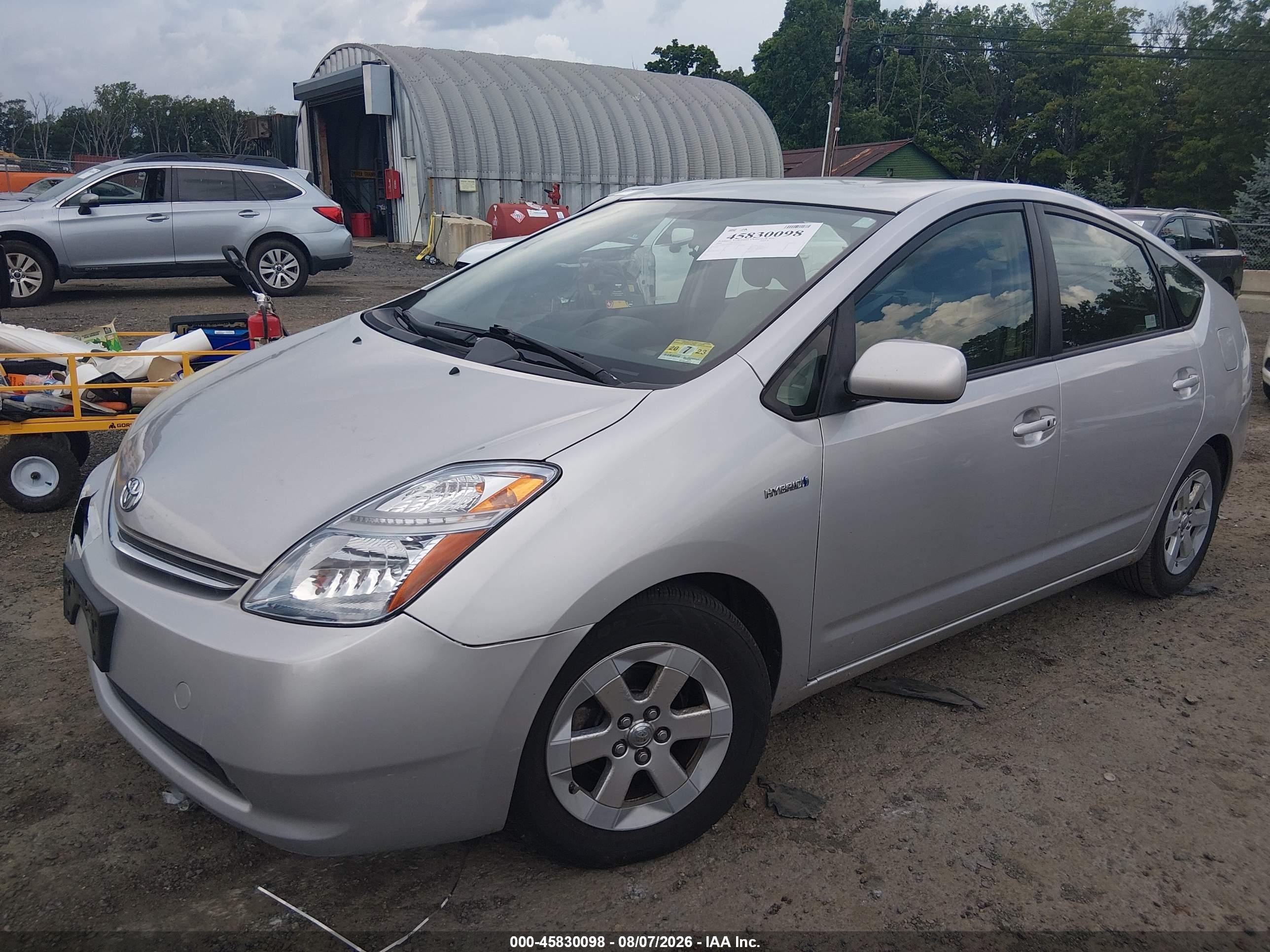2008 Toyota Prius   Silver vin: JTDKB20U883377073