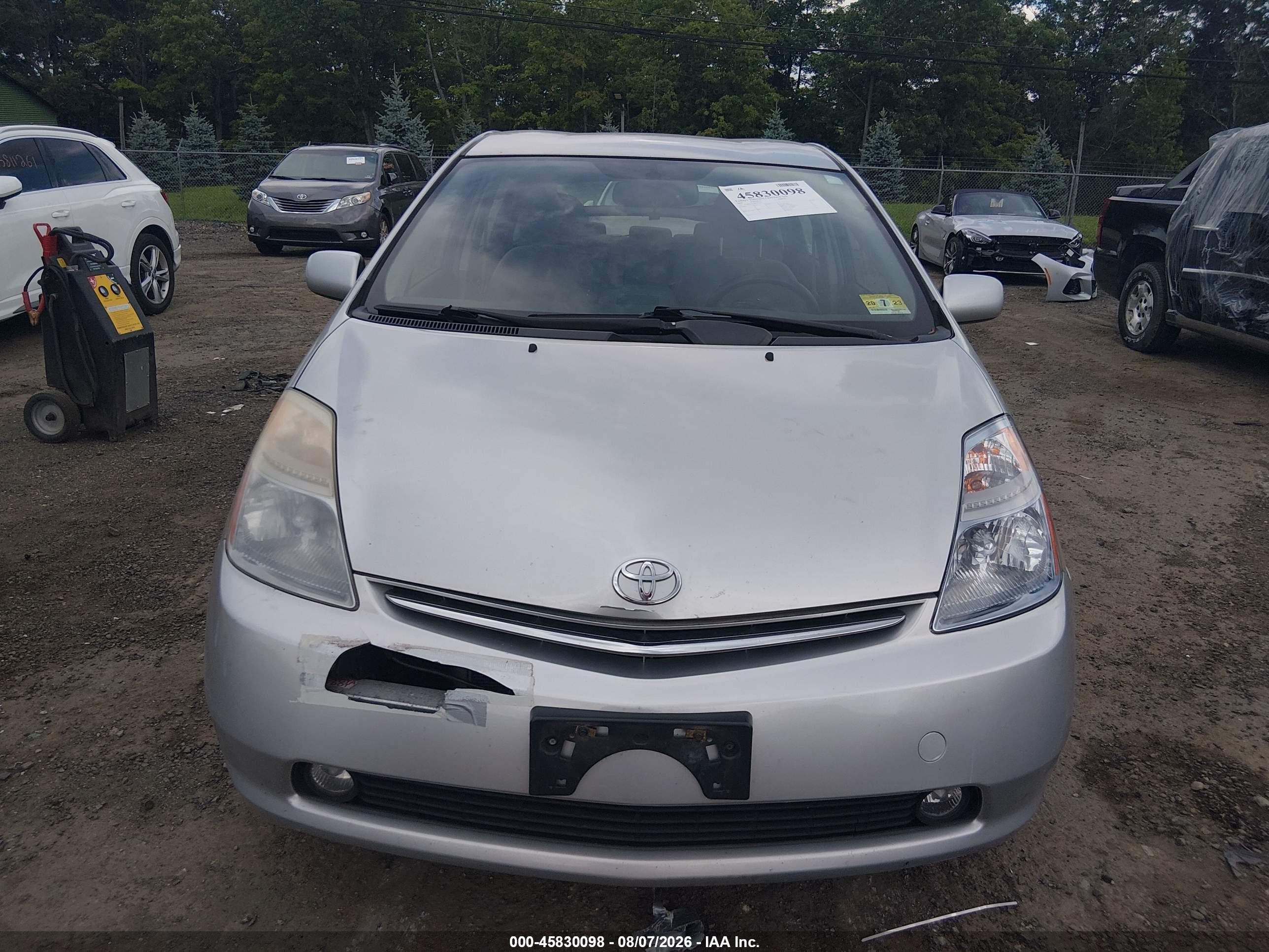 2008 Toyota Prius   Silver vin: JTDKB20U883377073
