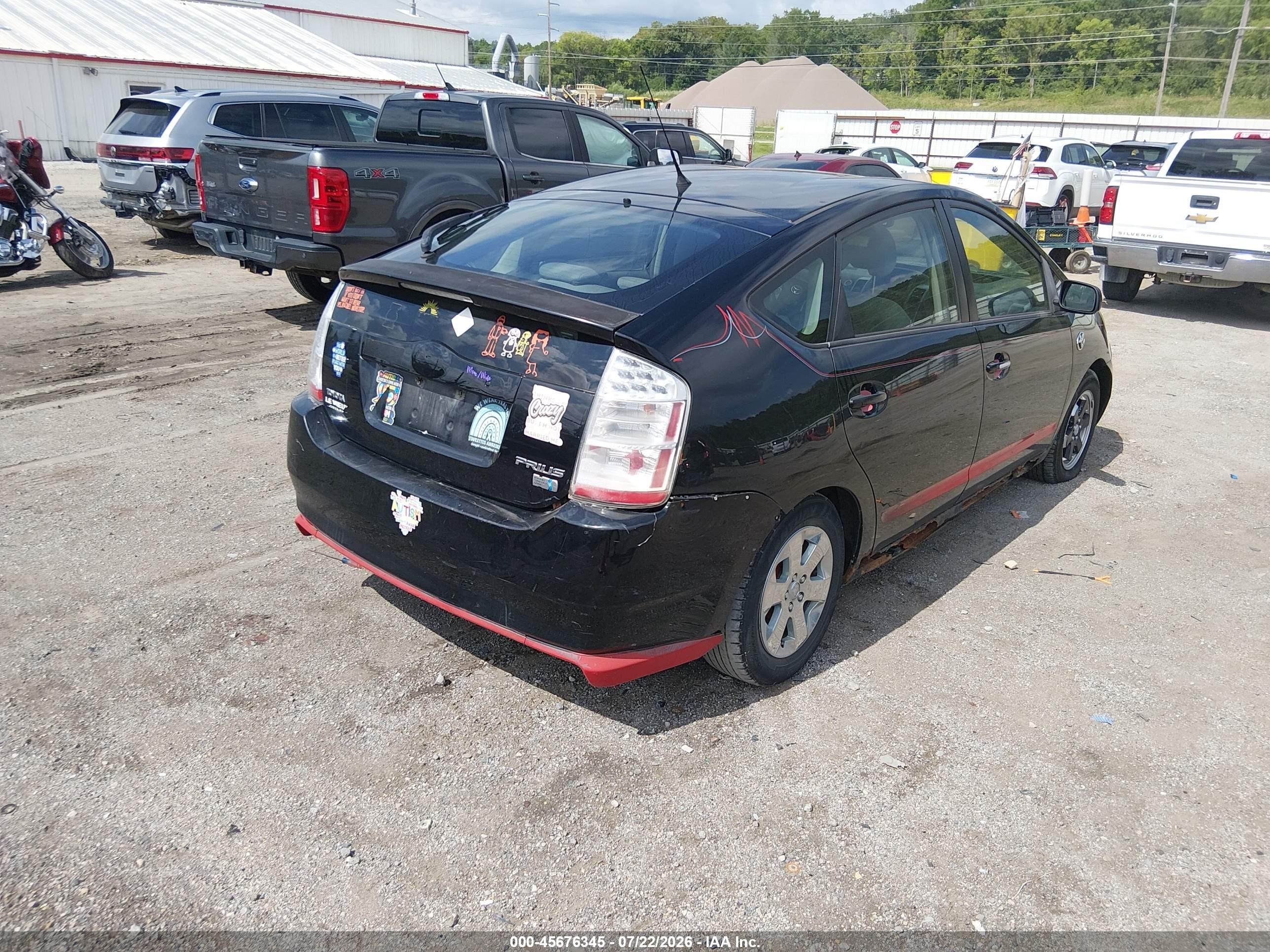 2008 Toyota Prius   Black vin: JTDKB20U883382323