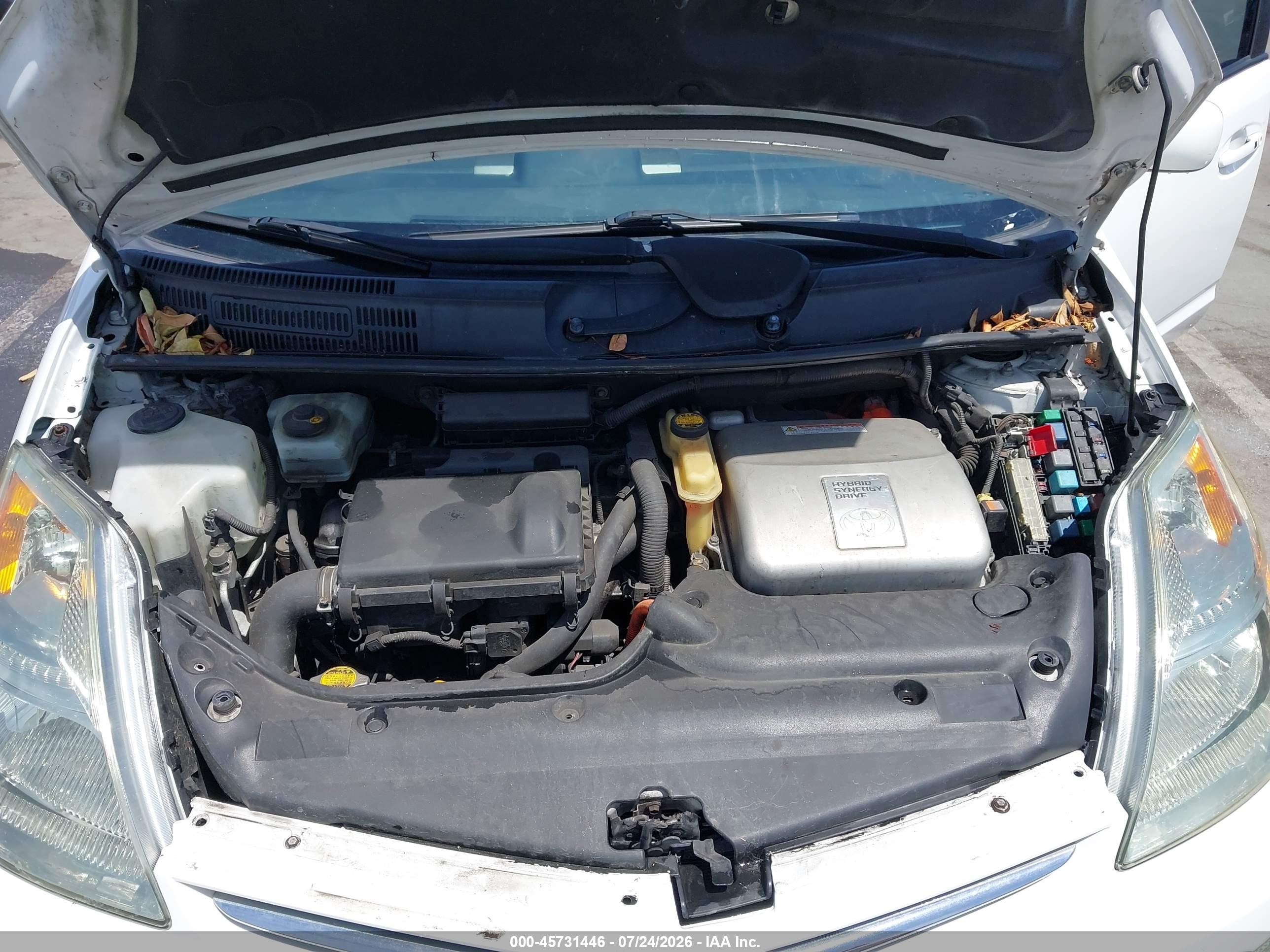 2008 Toyota Prius   White vin: JTDKB20U883398473