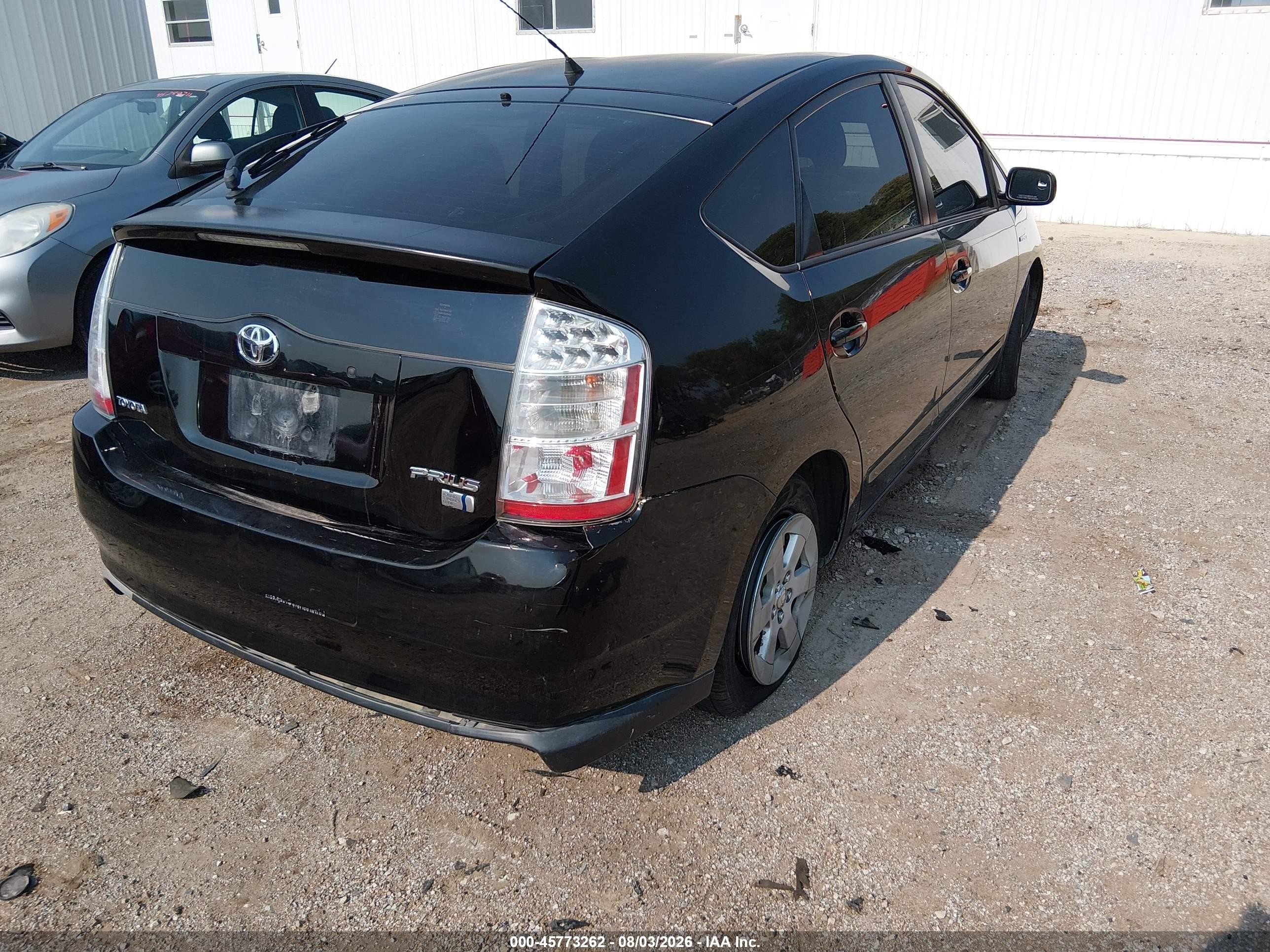 2008 Toyota Prius Black vin: JTDKB20U883417409