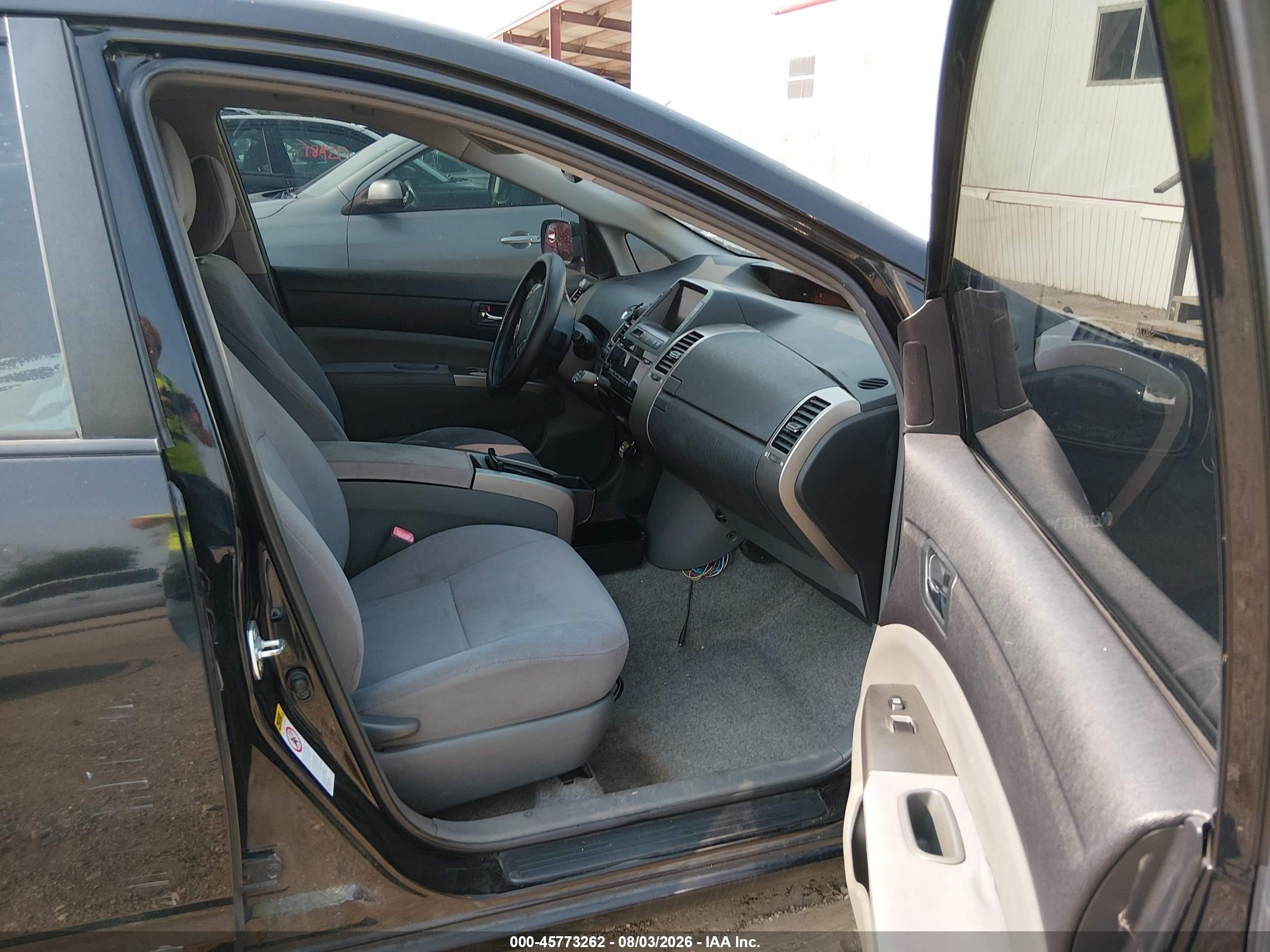 2008 Toyota Prius Black vin: JTDKB20U883417409
