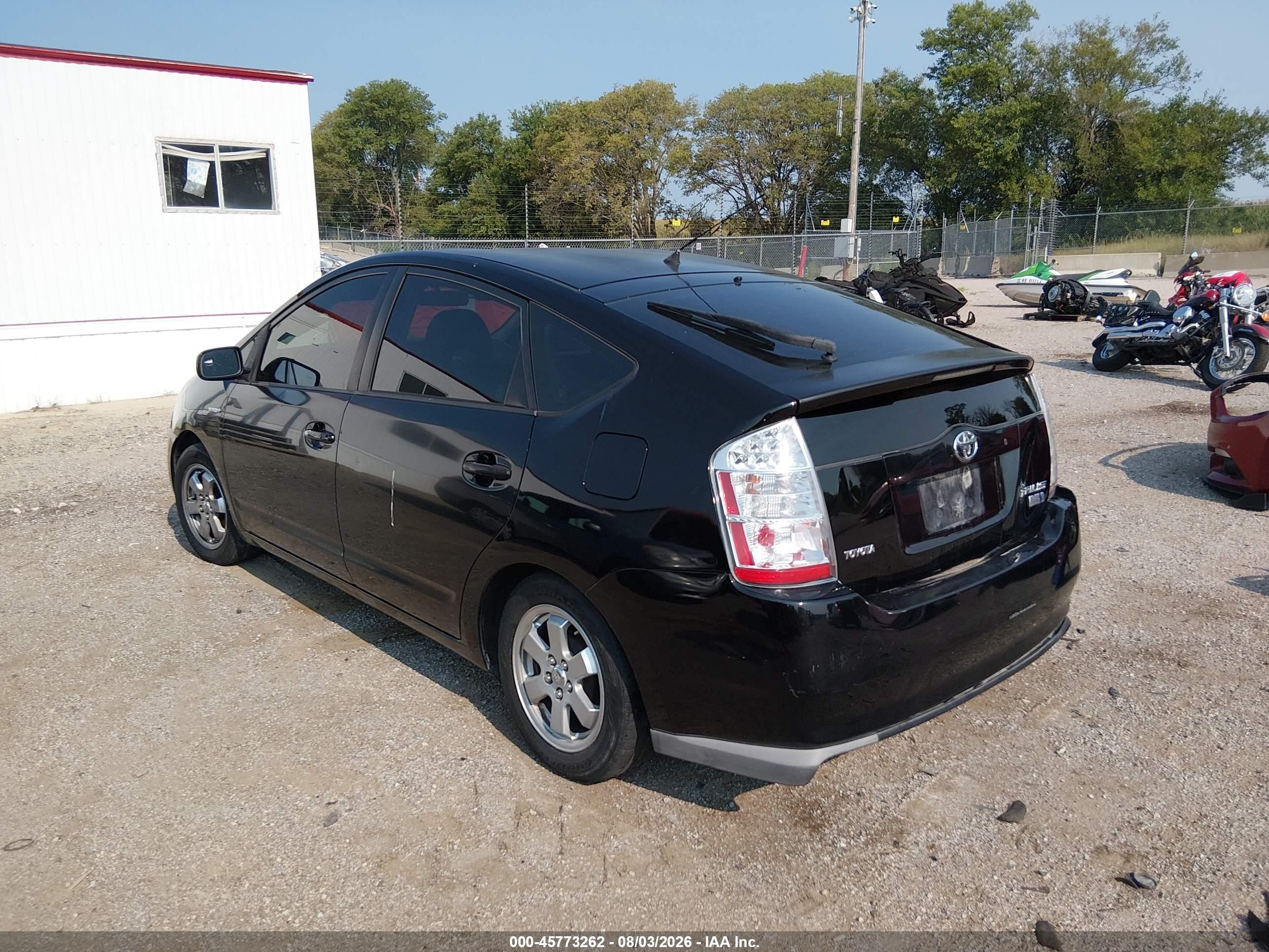 2008 Toyota Prius Black vin: JTDKB20U883417409