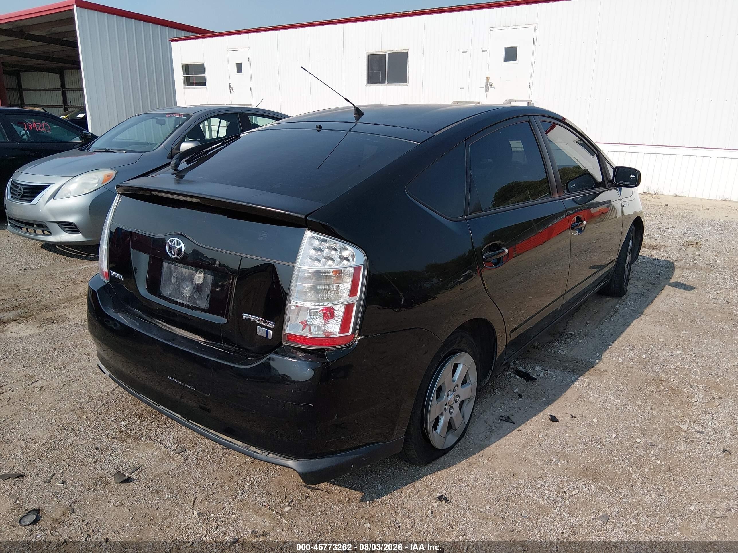 2008 Toyota Prius Black vin: JTDKB20U883417409
