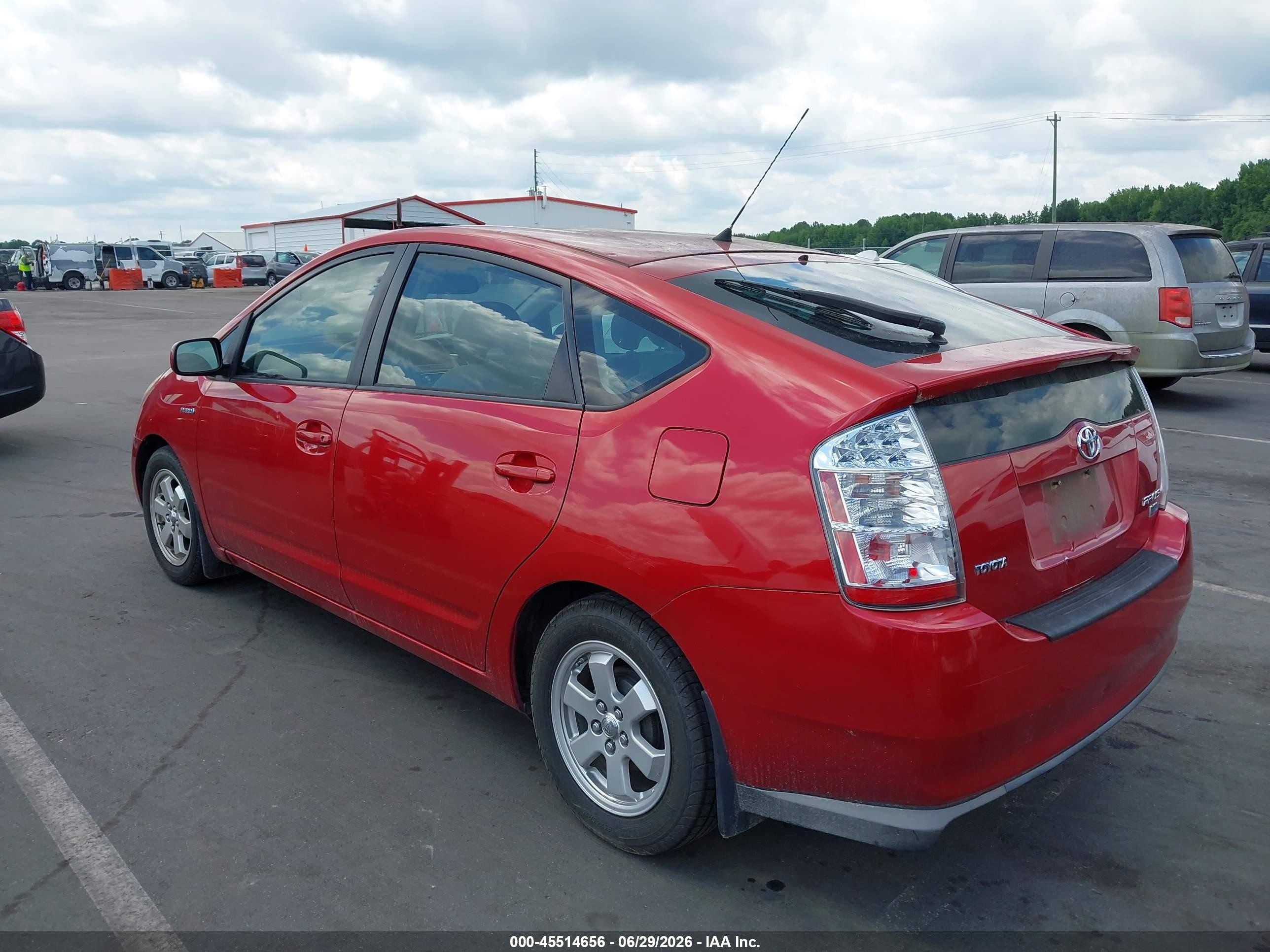 2008 Toyota Prius   Красный vin: JTDKB20U883435523