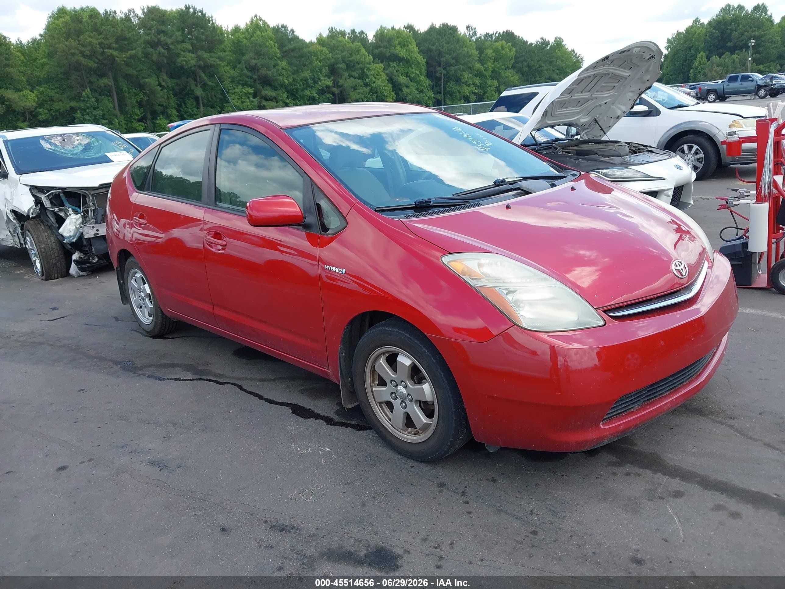 2008 Toyota Prius   Красный vin: JTDKB20U883435523