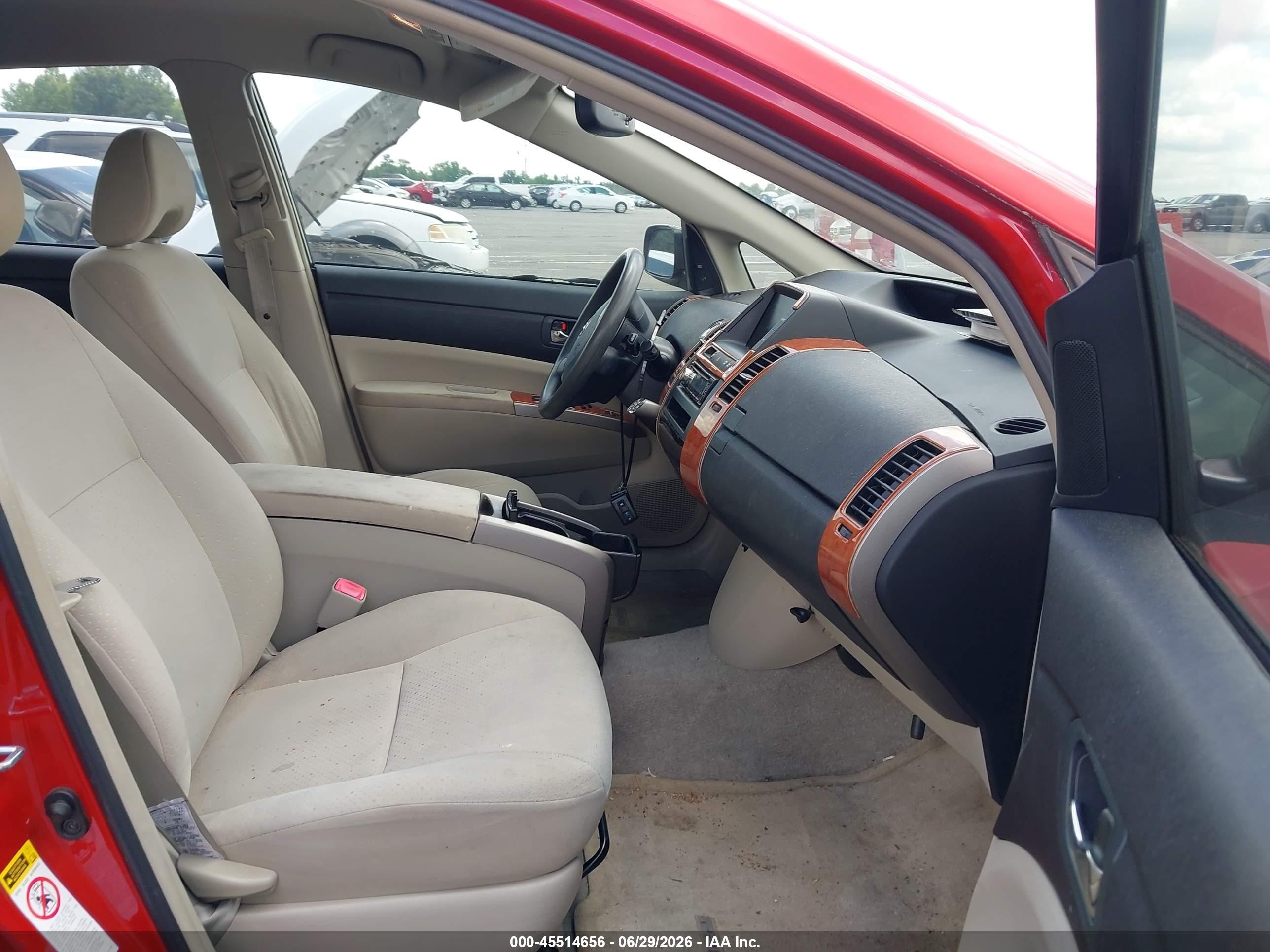 2008 Toyota Prius   Красный vin: JTDKB20U883435523