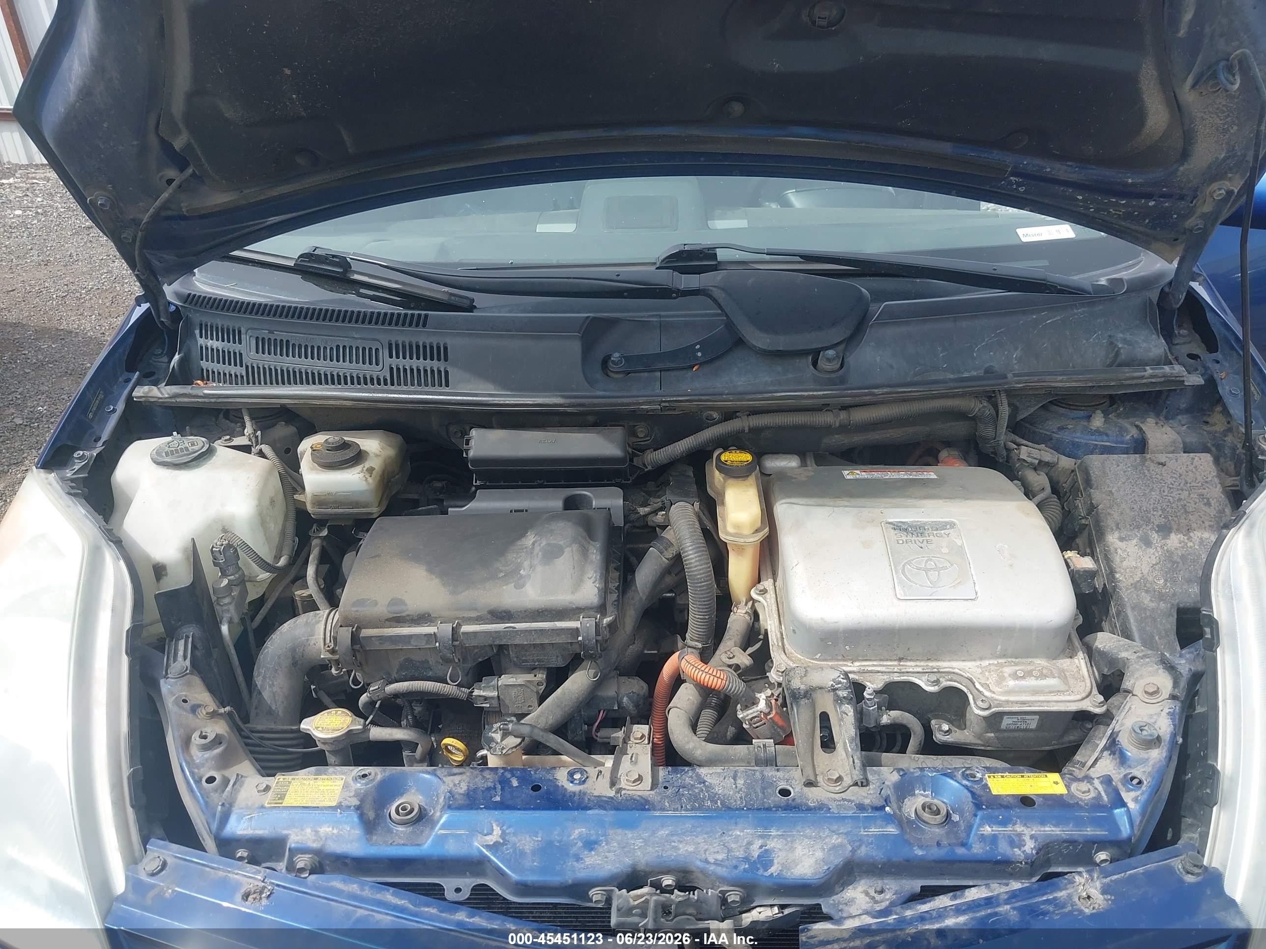 2008 Toyota Prius   Синий vin: JTDKB20U887696675