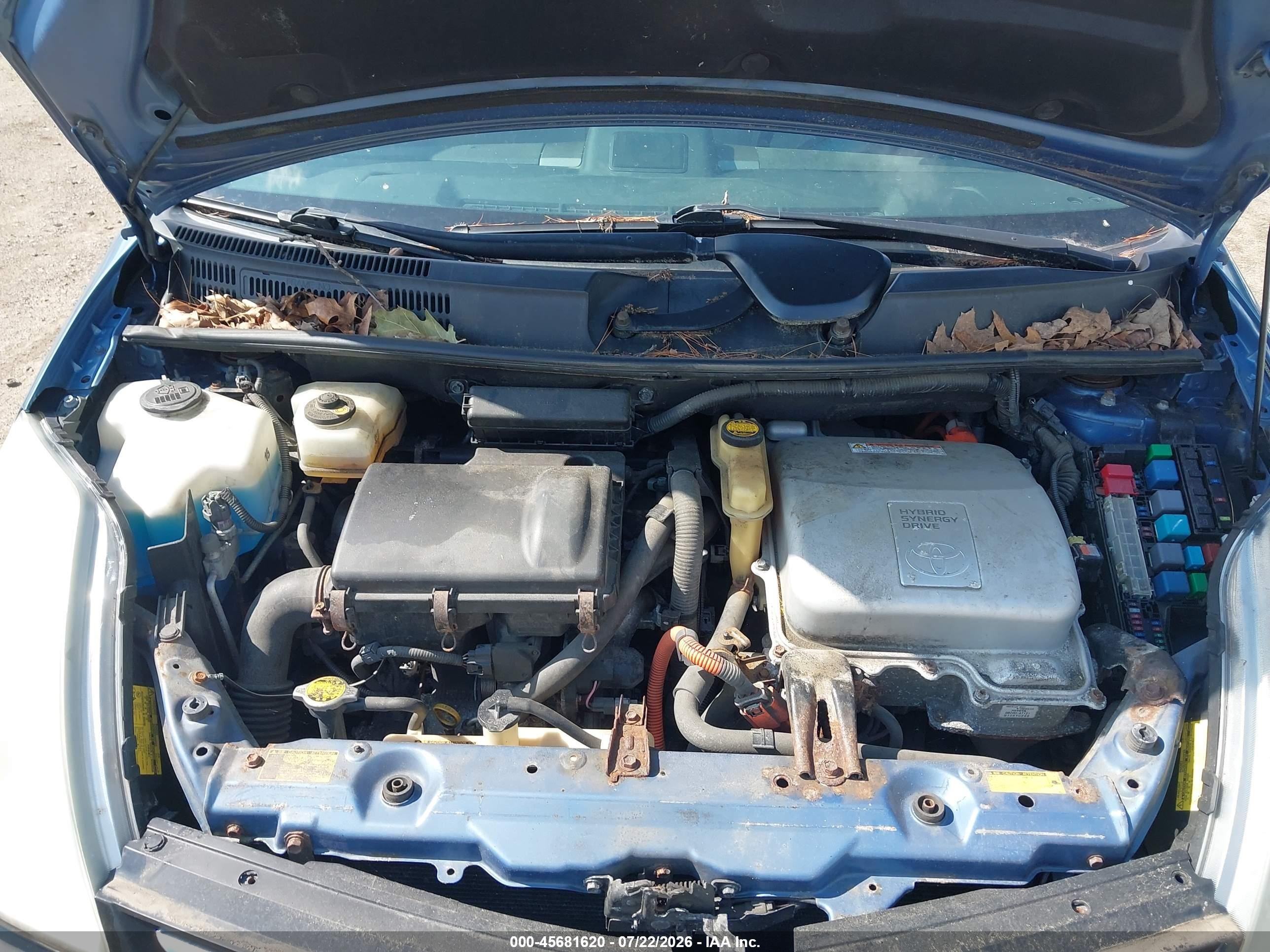 2008 Toyota Prius   Синий vin: JTDKB20U887705049