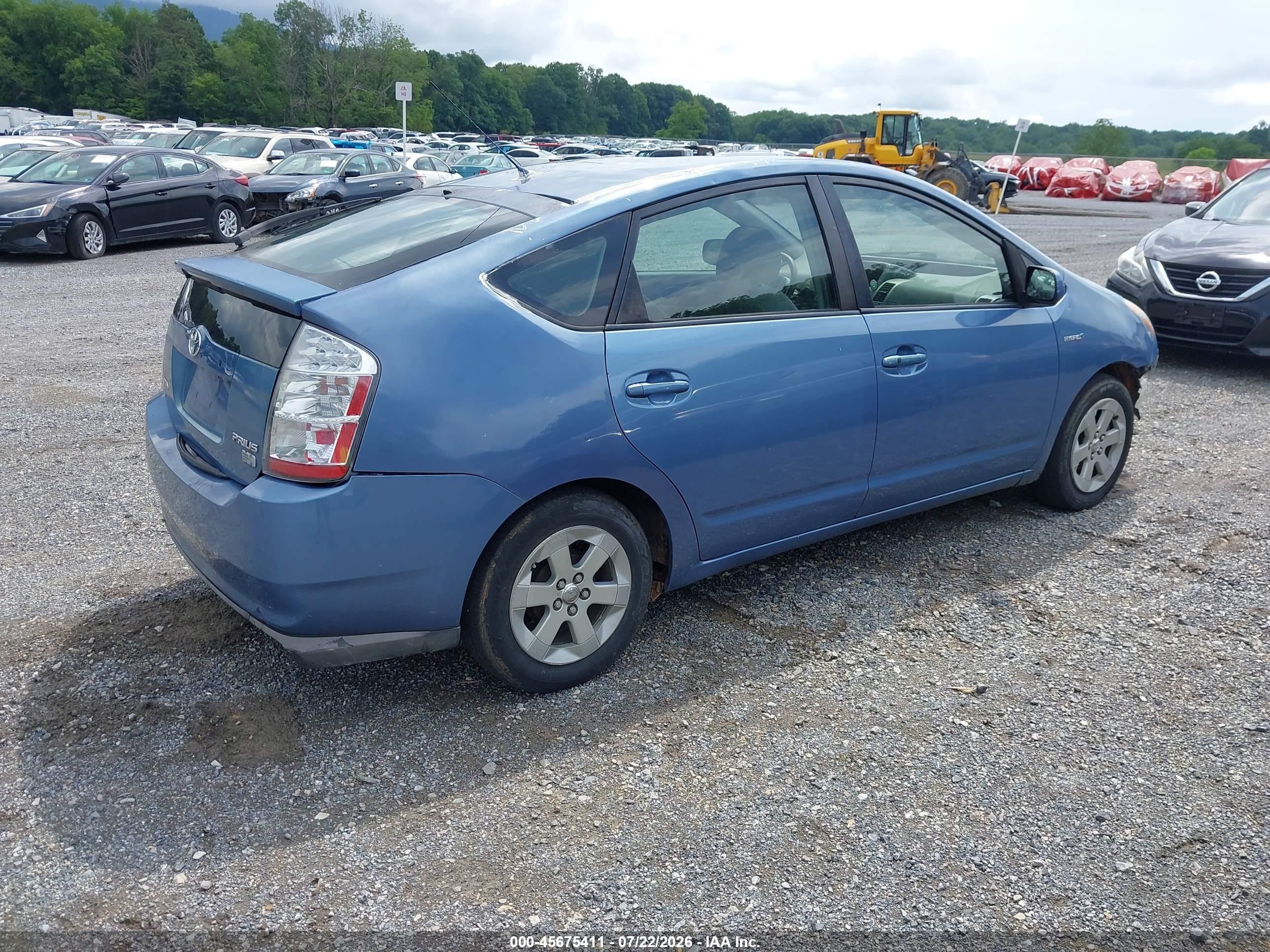 2008 Toyota Prius   Blue vin: JTDKB20U887722983
