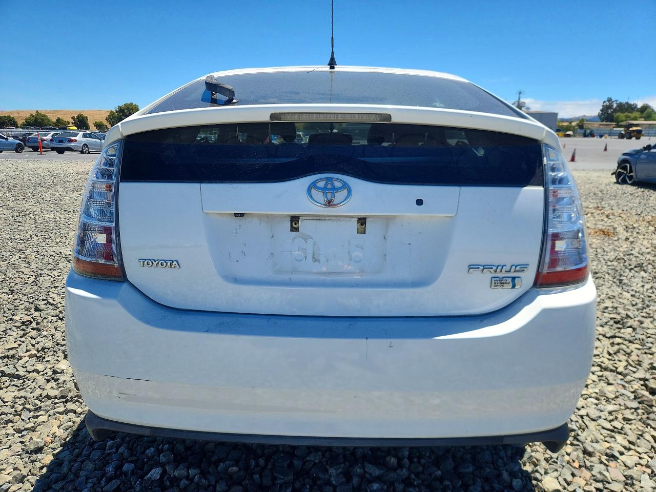 2008 Toyota Prius Base White vin: JTDKB20U887733207