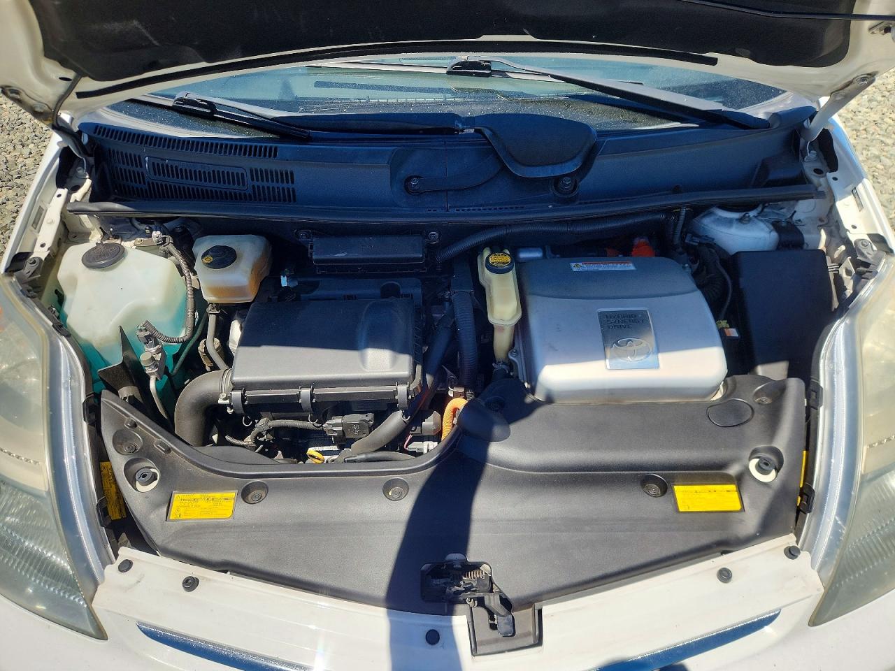 2008 Toyota Prius Base White vin: JTDKB20U887733207